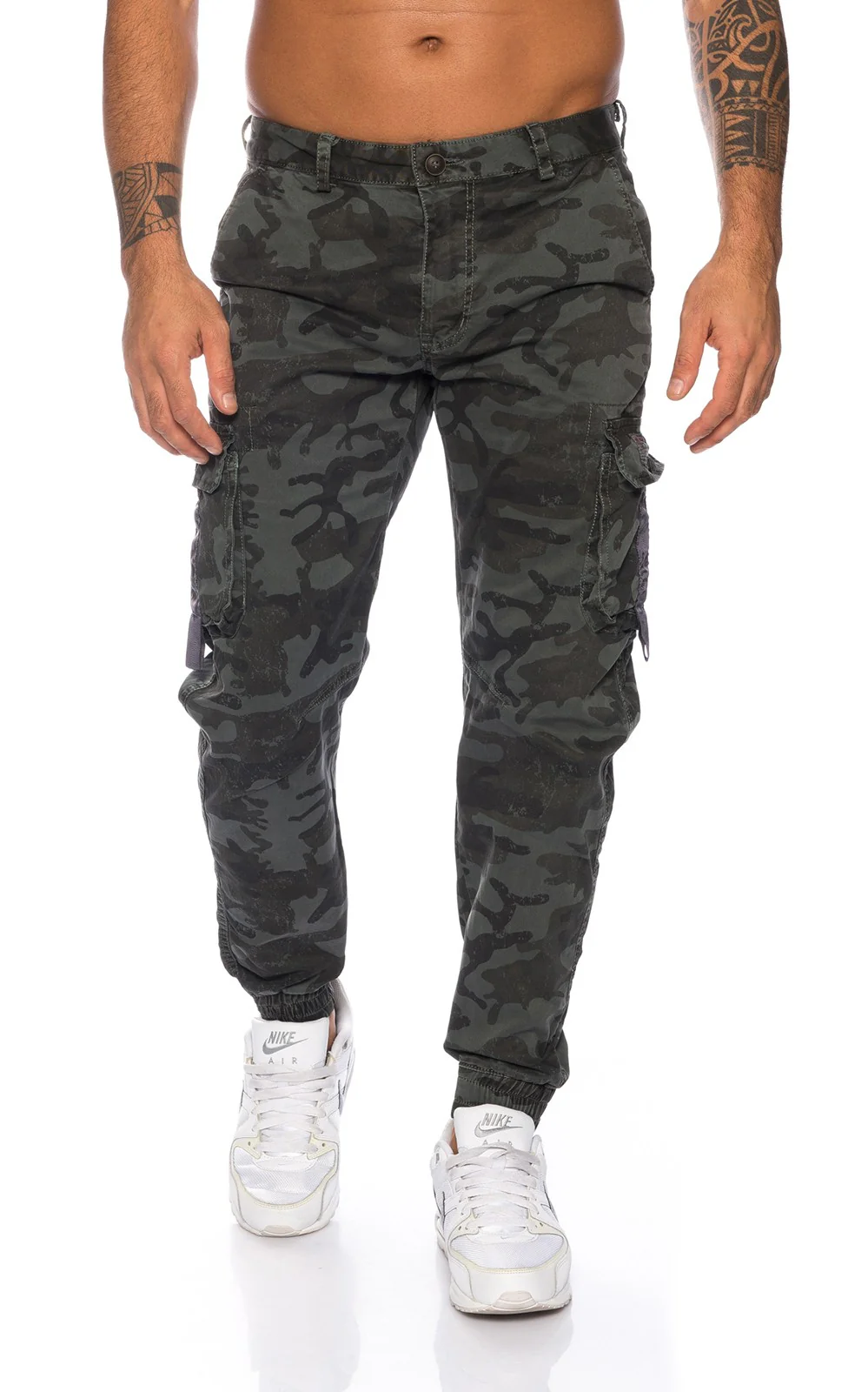 Herren Cargohose Army-Look Herrenhose H-099 - Image 7