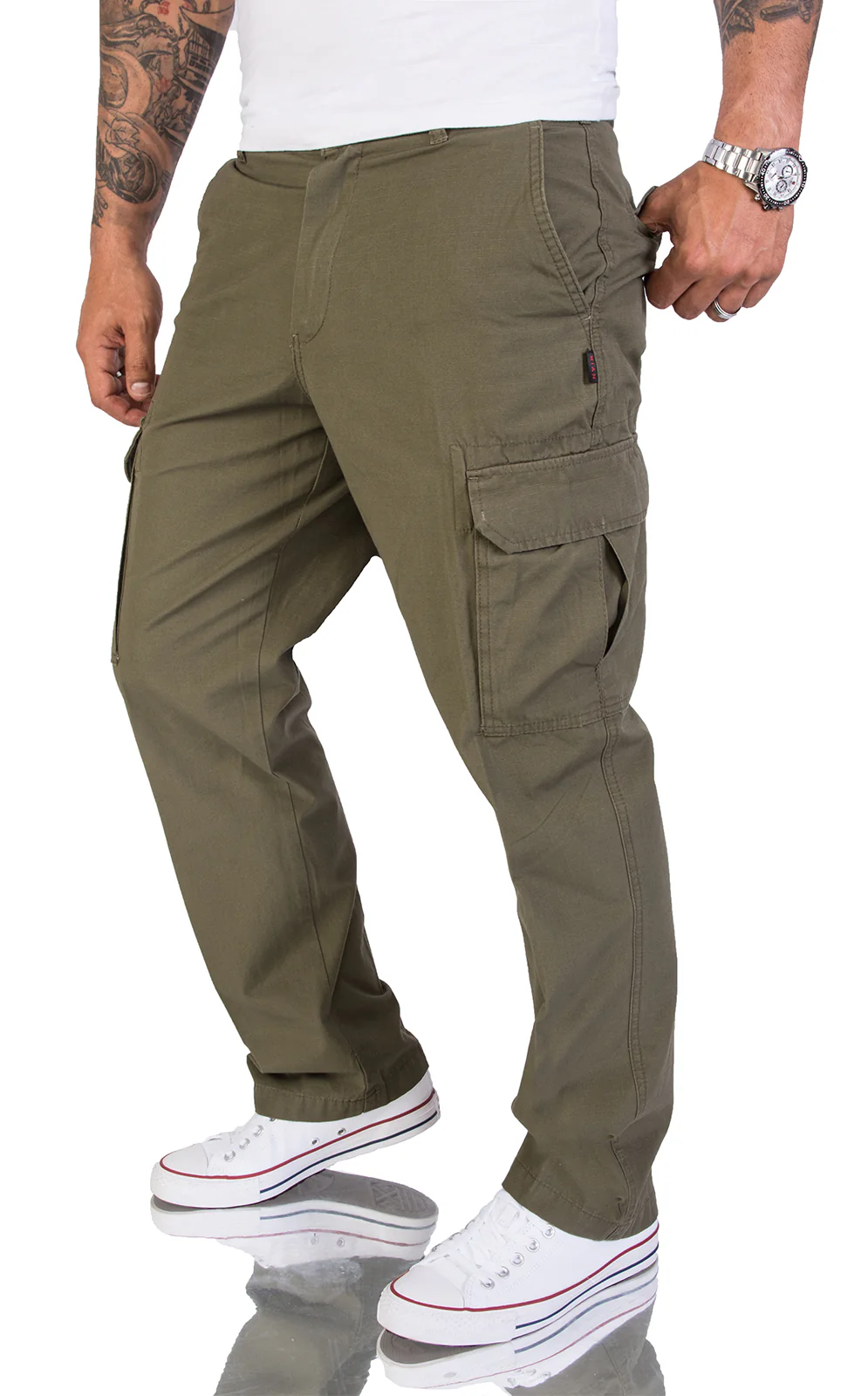 Herren Cargohose Comfort Fit mit Seitentaschen H-194 - Image 3
