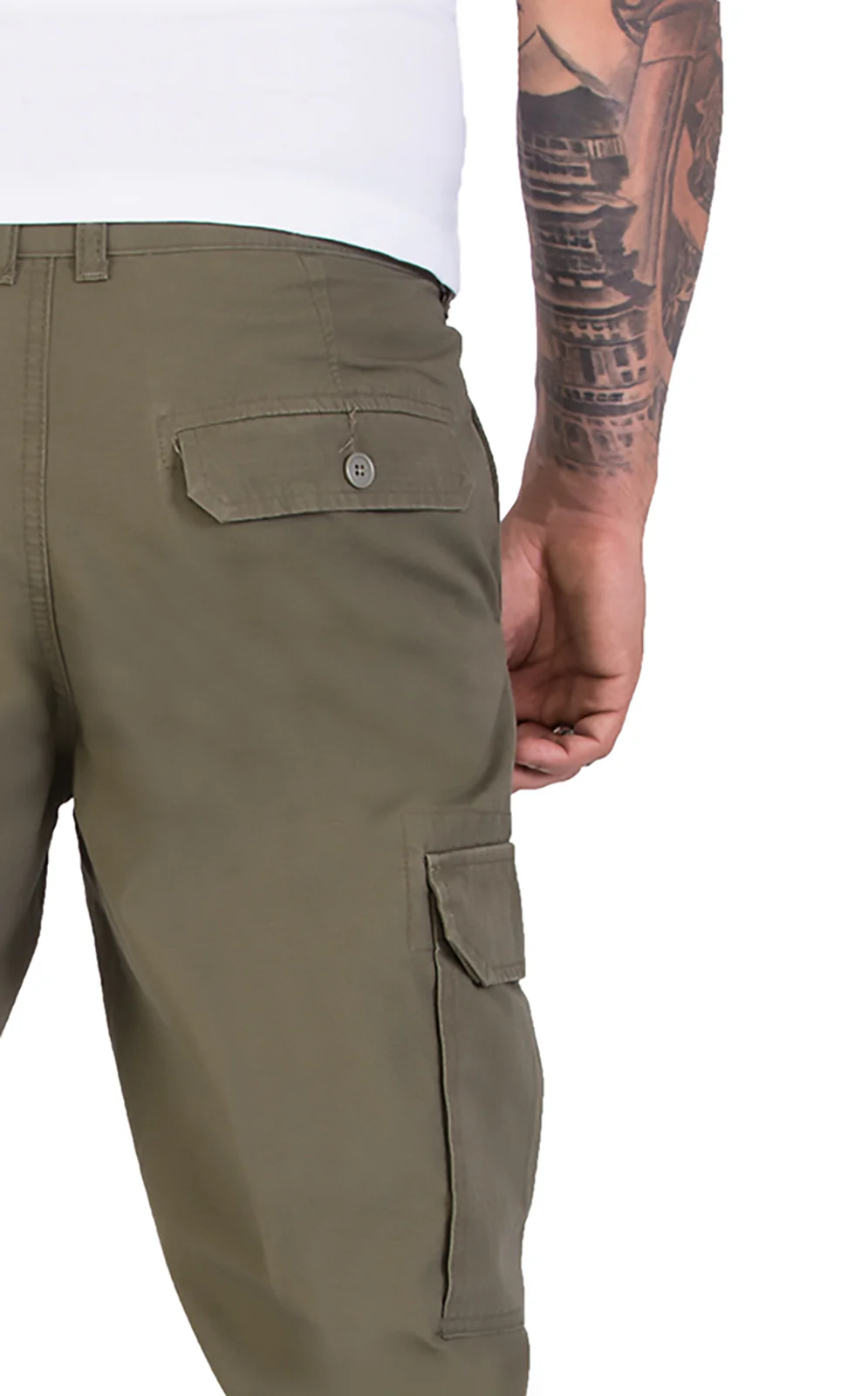 Herren Cargohose Comfort Fit mit Seitentaschen H-194 - Image 6