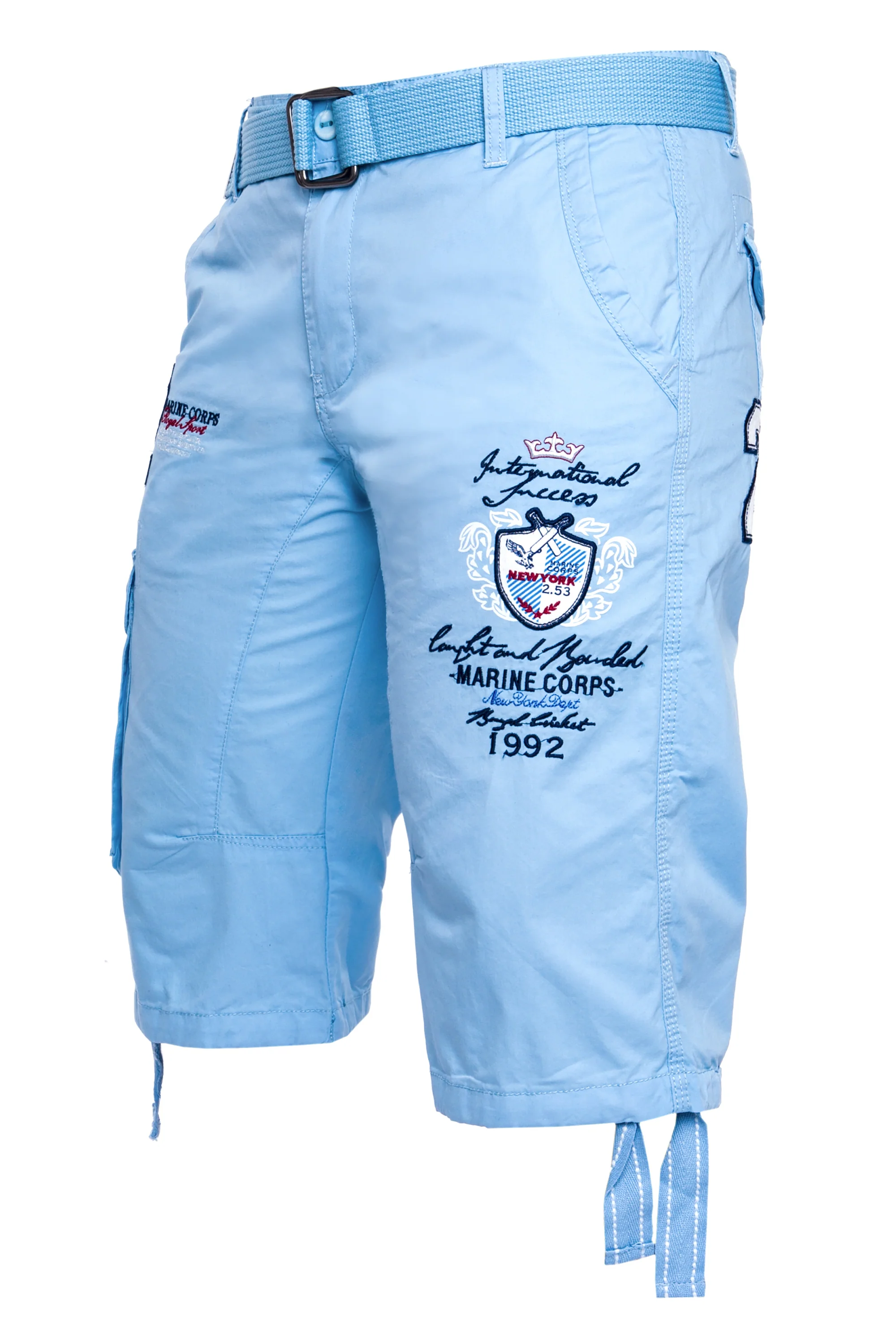 Herren Cargoshorts mit Gürtel Regular Fit H-034 - Image 3