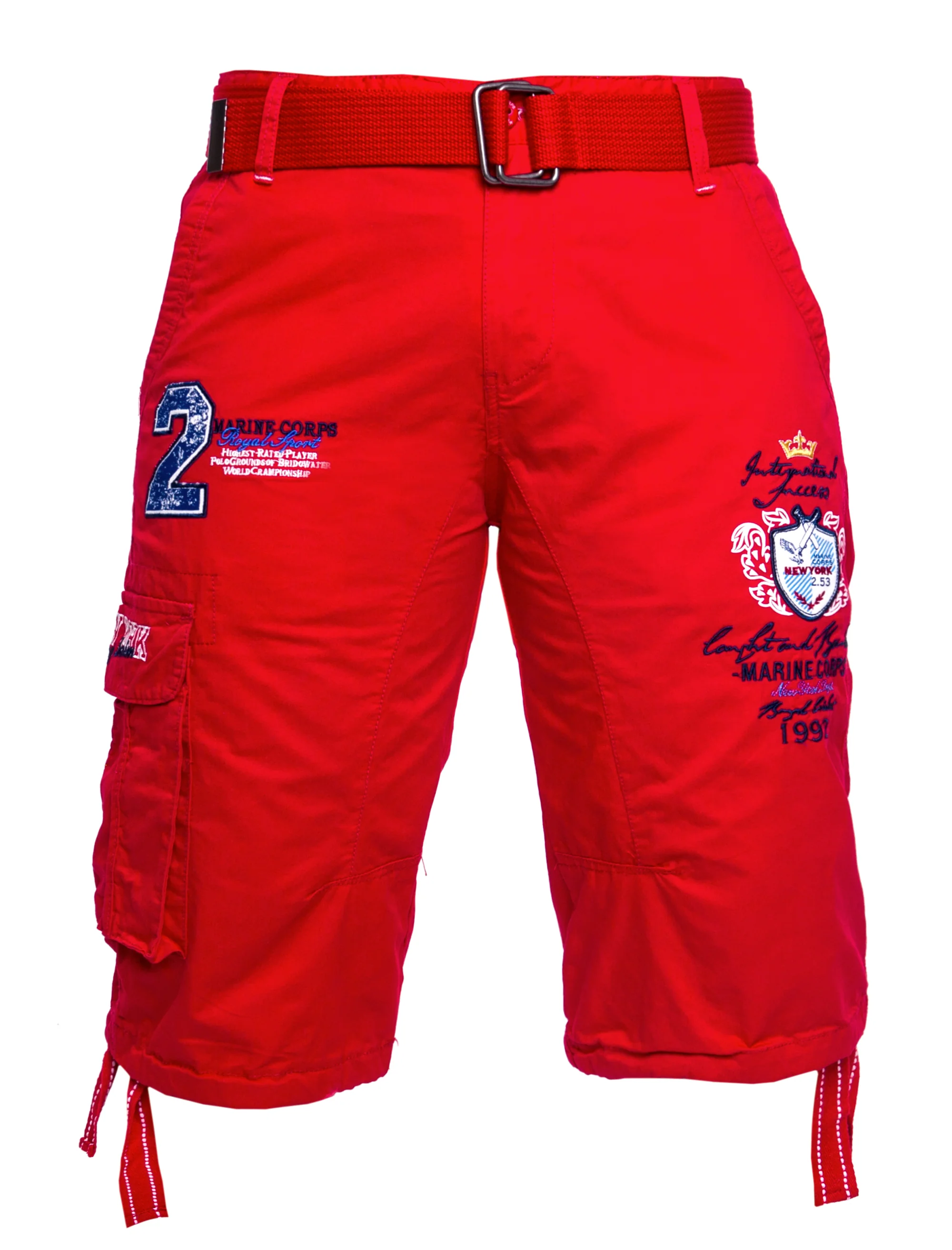 Herren Cargoshorts mit Gürtel Regular Fit H-034 - Image 5