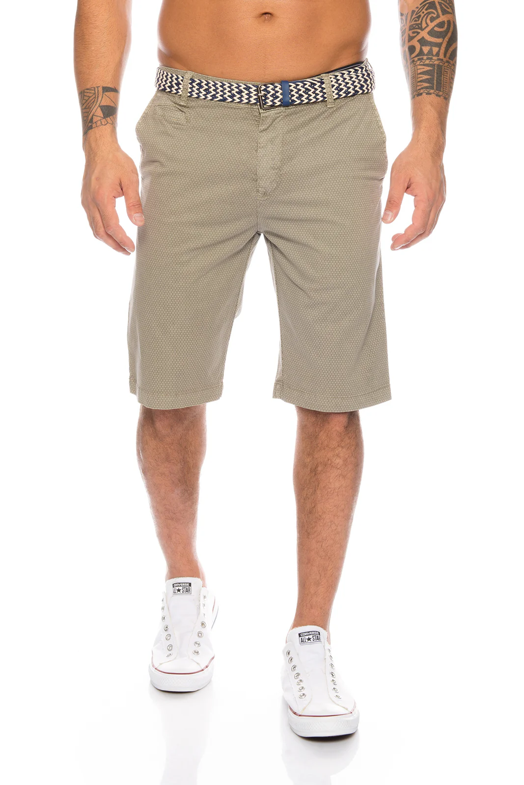 Herren Chino Shorts inkl Gürtel H-109