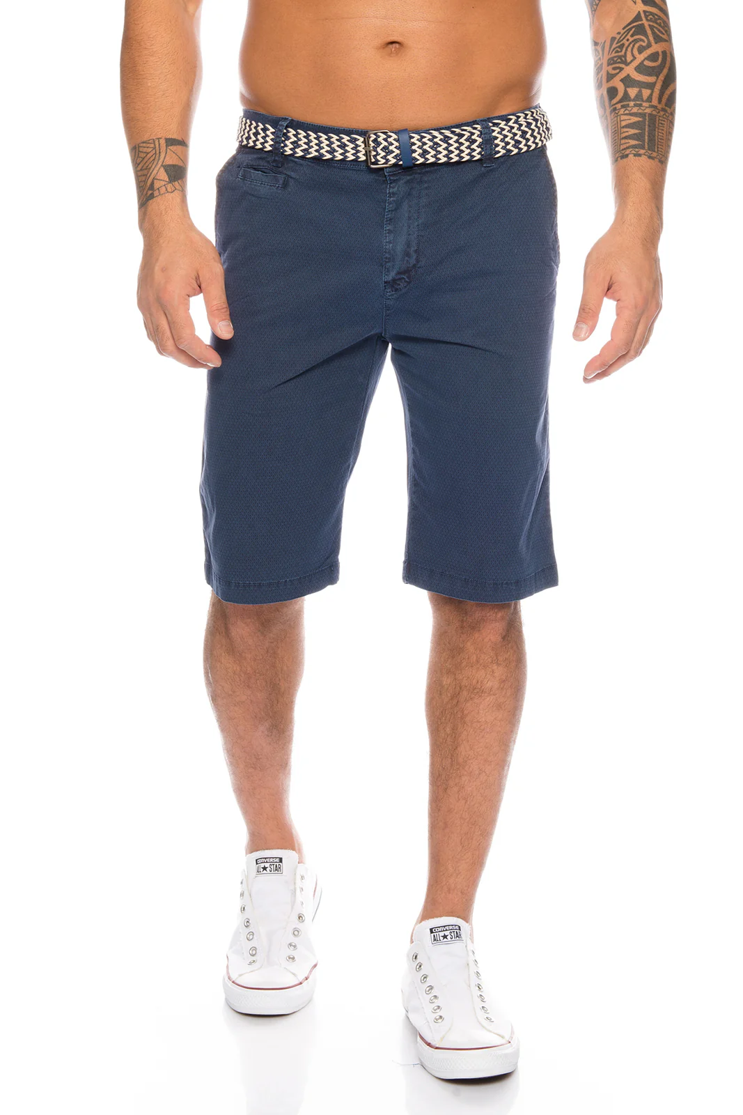 Herren Chino Shorts inkl Gürtel H-109 - Image 2
