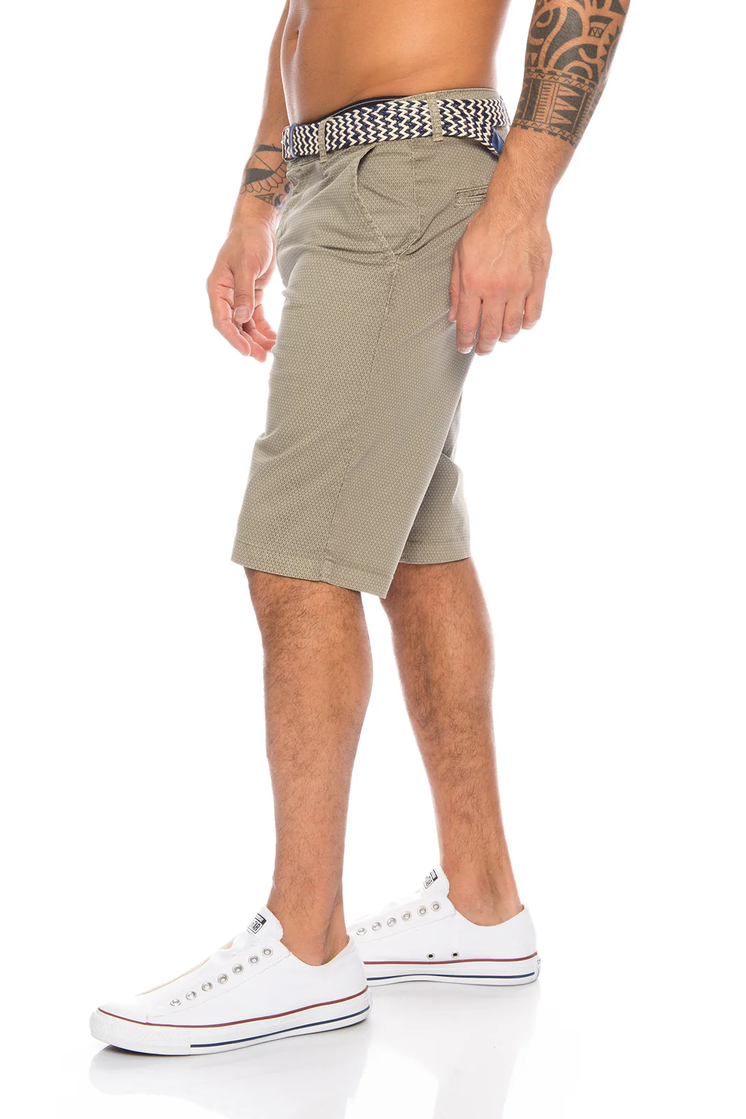 Herren Chino Shorts inkl Gürtel H-109 - Image 5