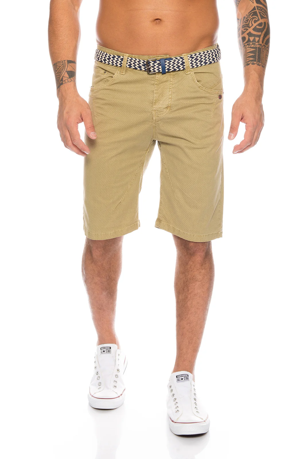 Herren Chino Shorts inkl Gürtel H-111 - Image 7