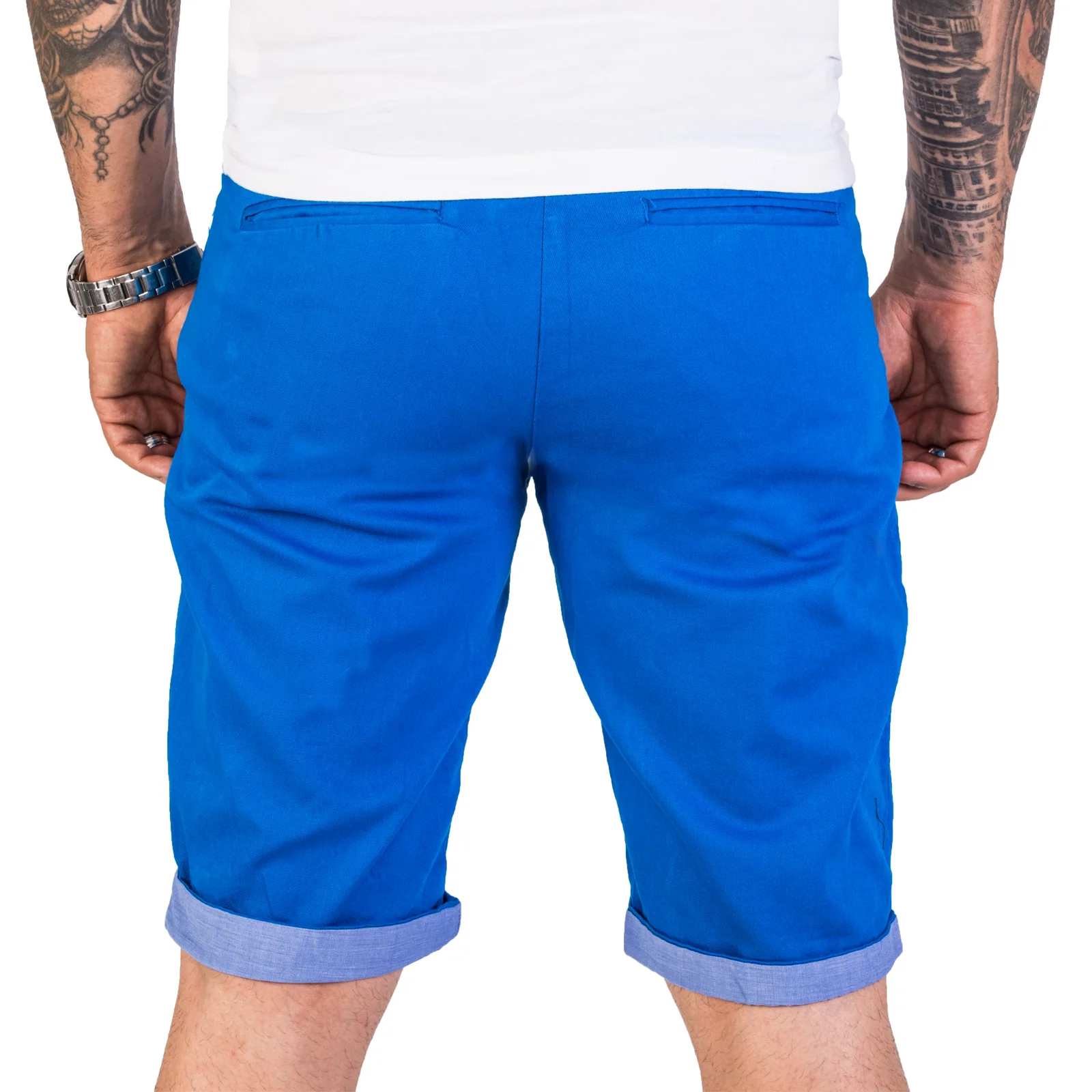 Herren Chino Shorts mit Gürtel H-187 - Image 5