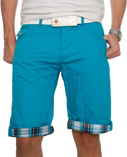 Herren Chino Shorts mit Karomuster H-022