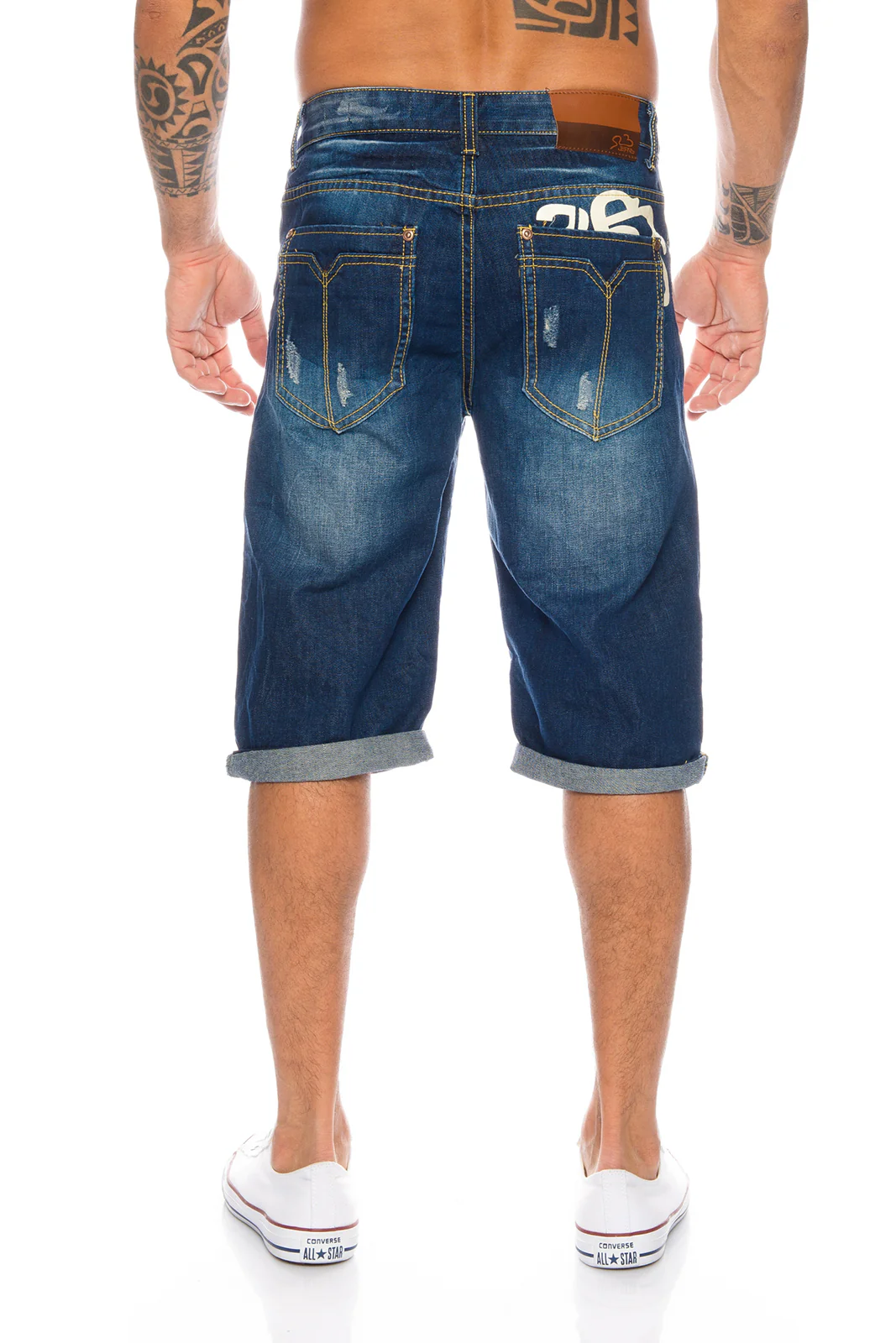 Herren Jeansshort Regular Fit Blau H-073 - Image 3