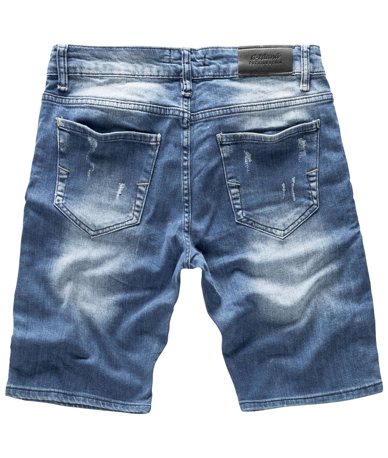 Herren Jeansshorts mit Patches H-117 - Image 2