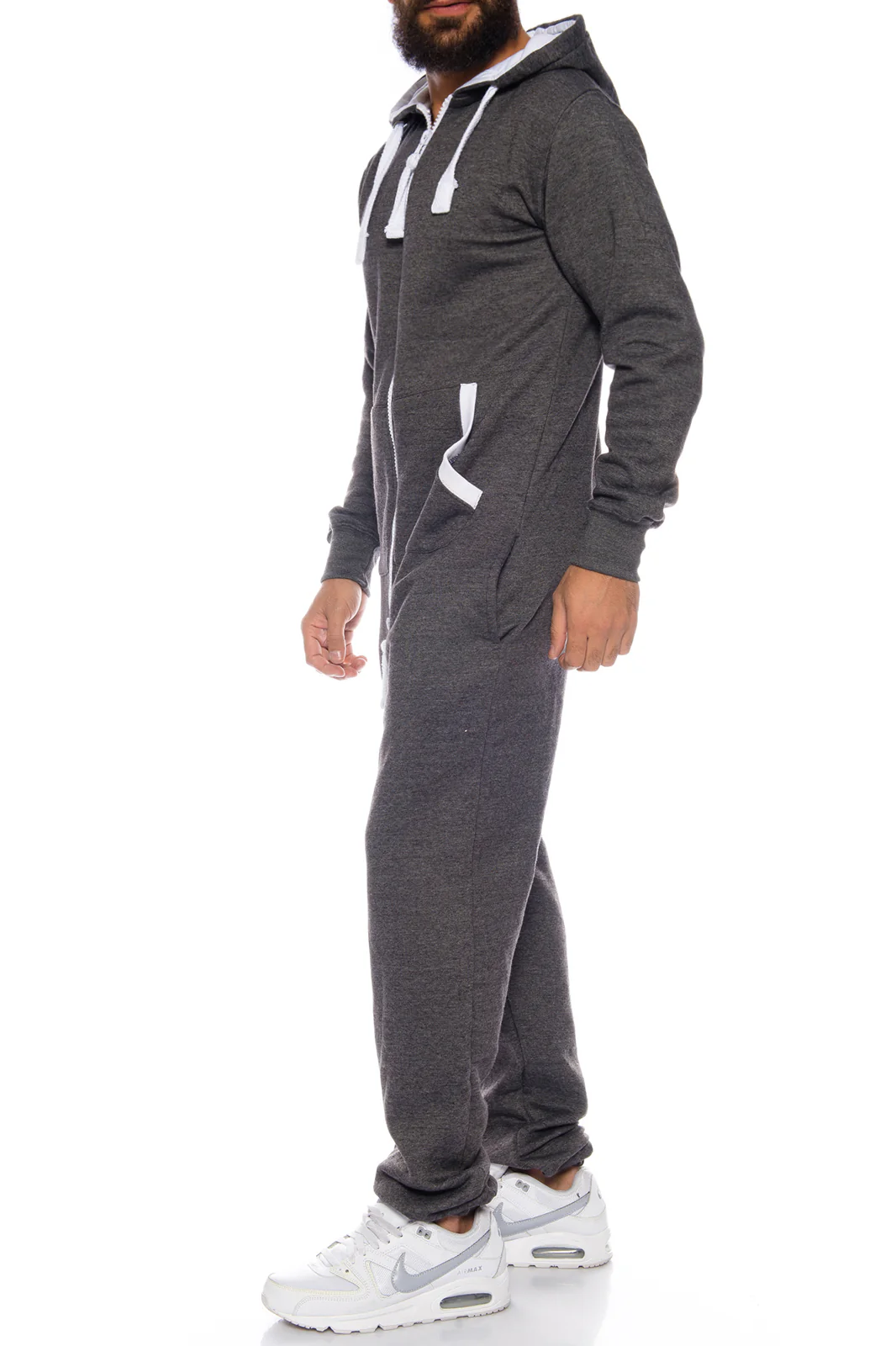 Herren Overall Jumpsuit Onesie Jogger Trainingsanzug H-120 - Image 2