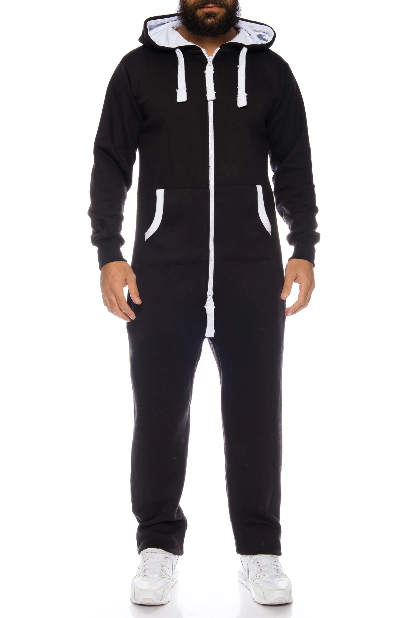 Herren Overall Jumpsuit Onesie Jogger Trainingsanzug H-120 - Image 4