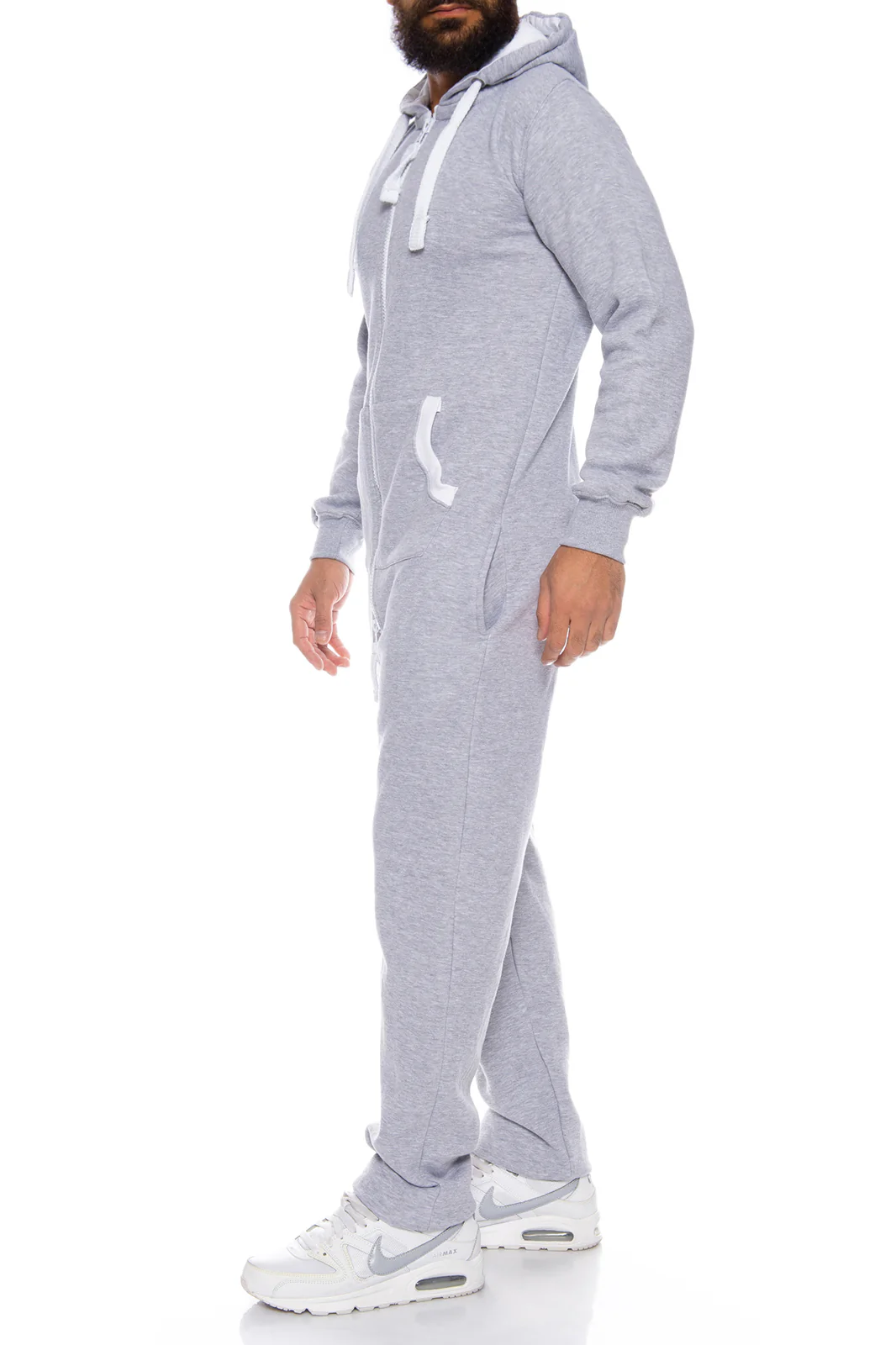 Herren Overall Jumpsuit Onesie Jogger Trainingsanzug H-120 - Image 8