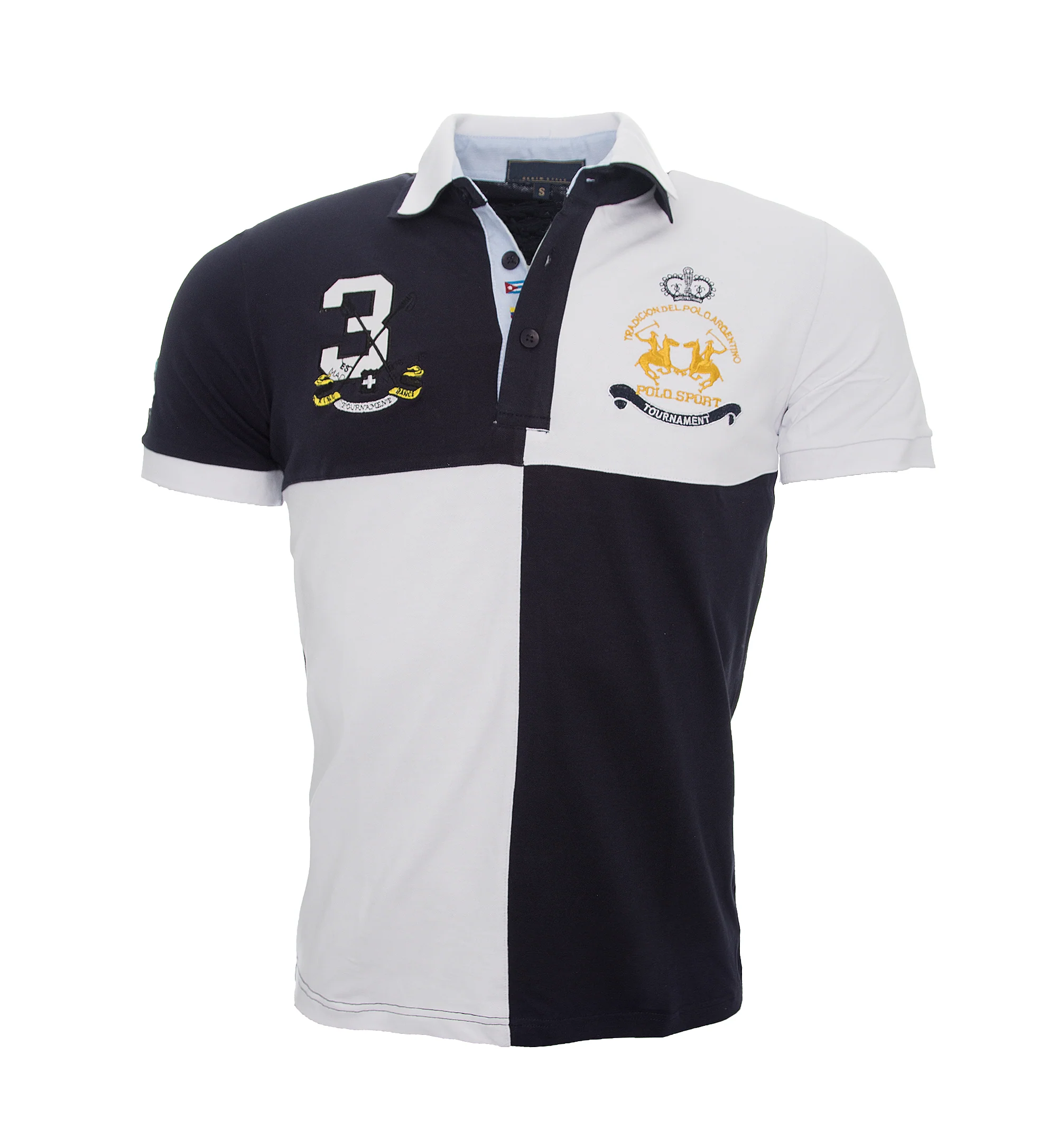 Herren Polo T-Shirt mit Logo Regular Fit H-043 - Image 4