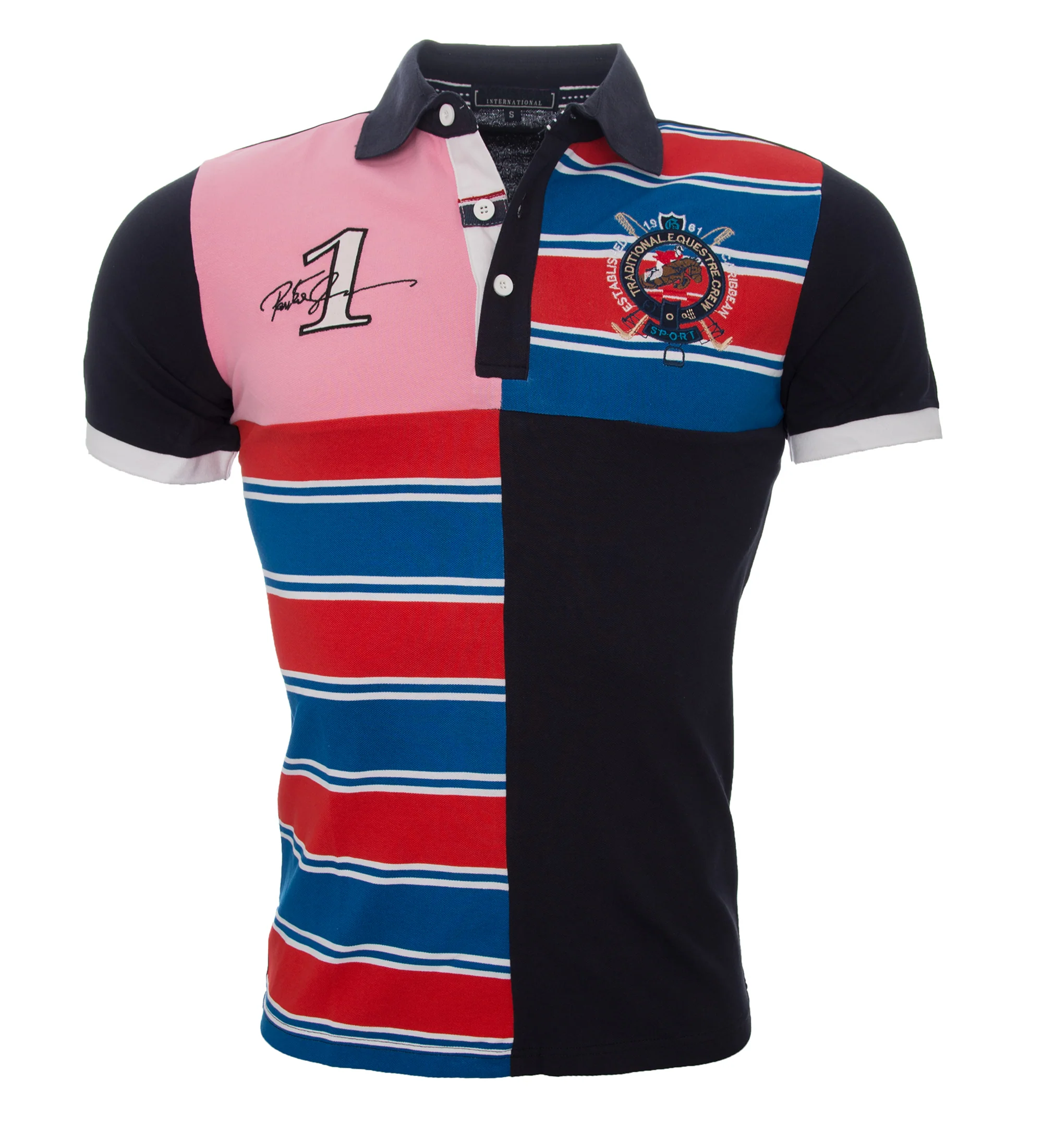Herren Polo T-Shirt mit Logo Regular Fit H-044 - Image 3