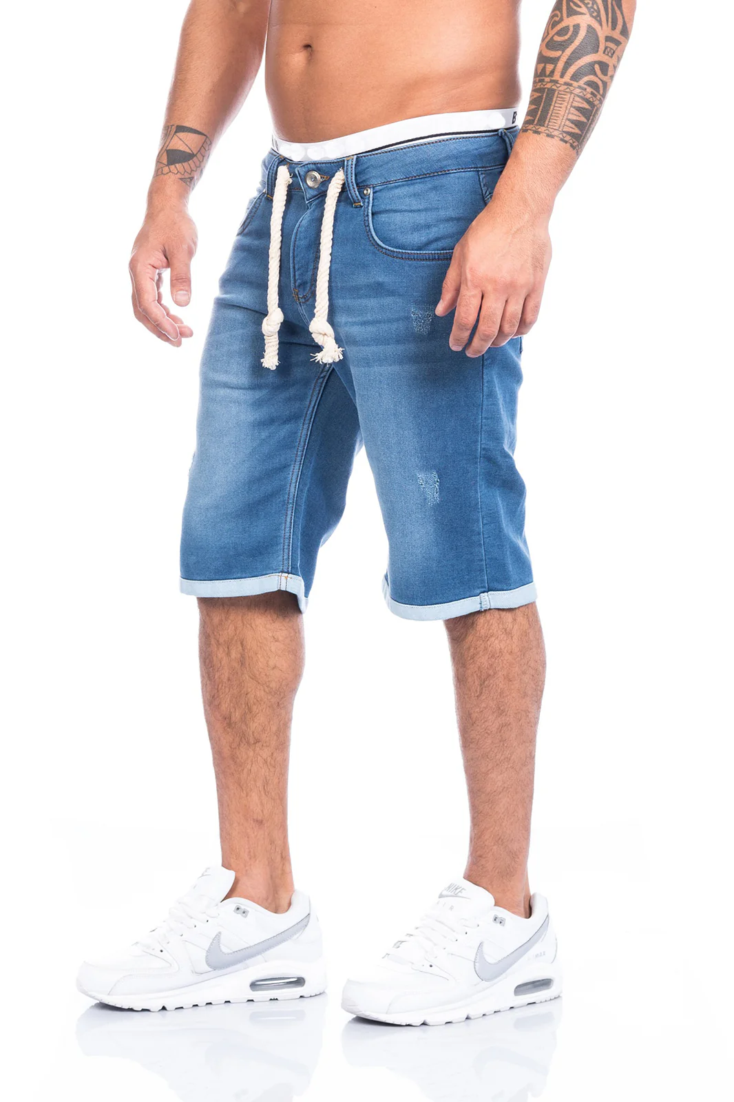 Herren Sweat Shorts Jeans-Style Bermuda LL-02 - Image 2