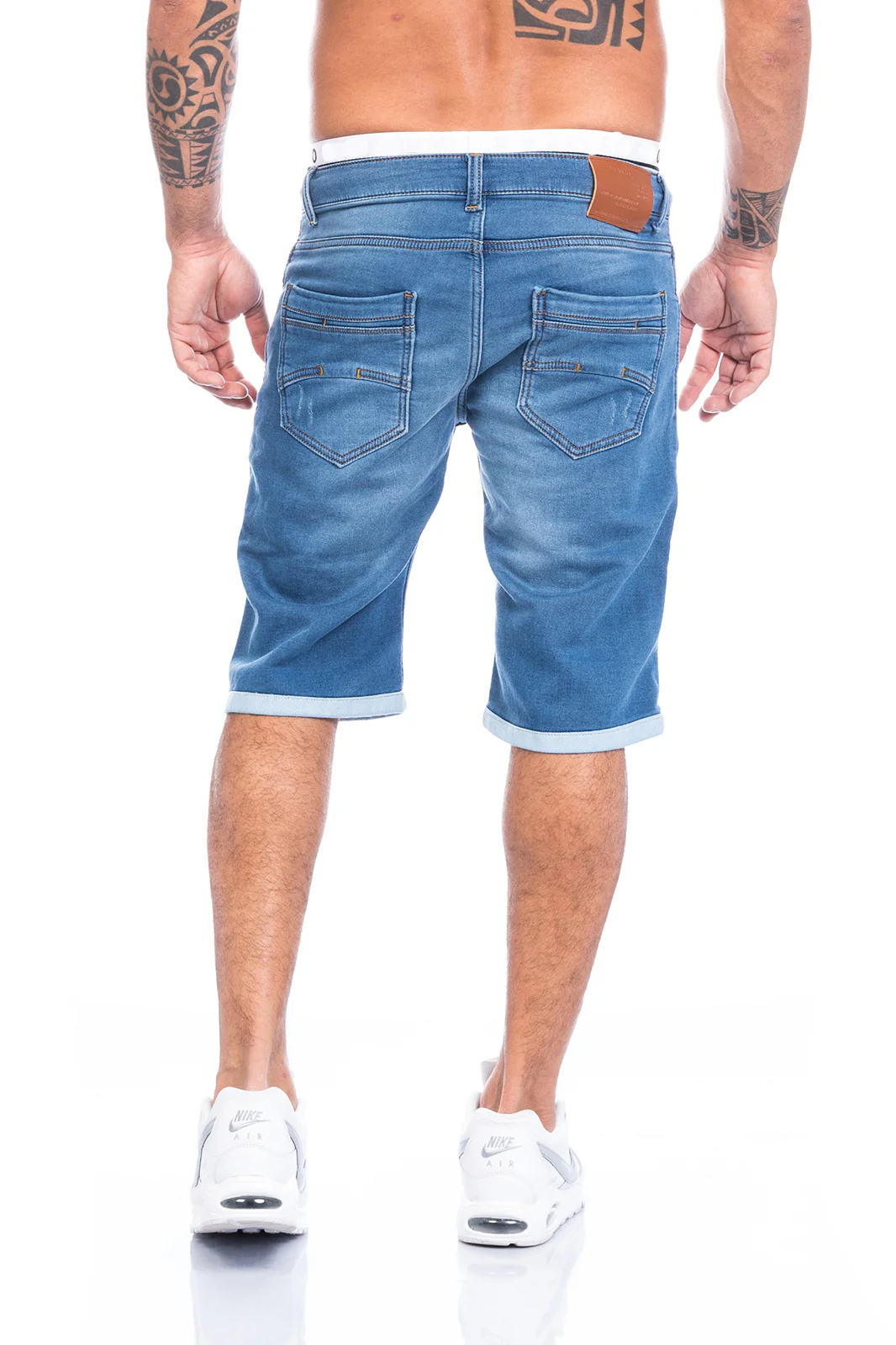 Herren Sweat Shorts Jeans-Style Bermuda LL-02 - Image 3