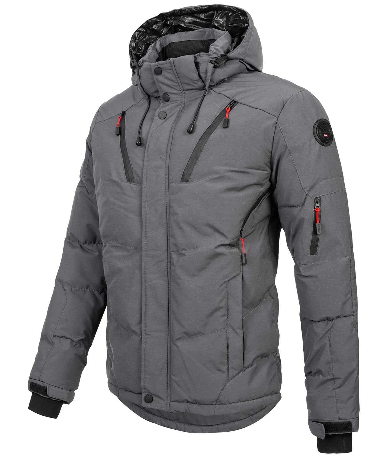 Herren Winter Jacke mit Kapuze H-240 - Image 5
