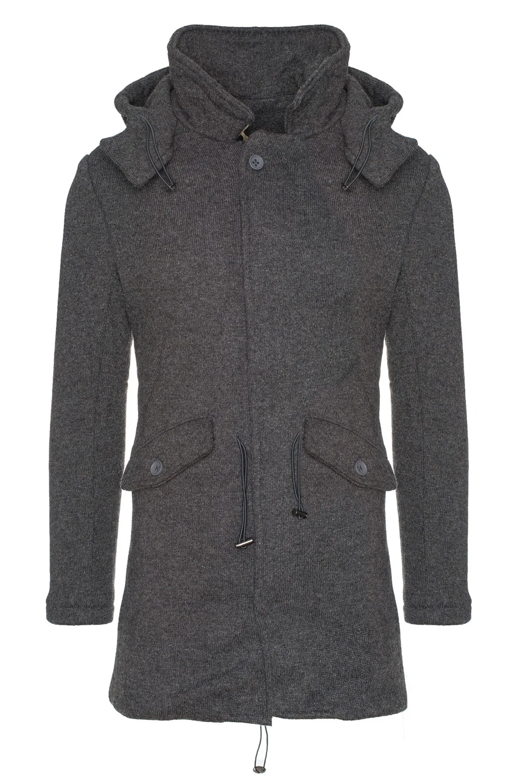 Herren Winterjacke Strickjacke mit Kapuze H-100 - Image 2
