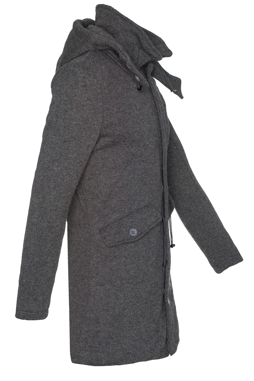 Herren Winterjacke Strickjacke mit Kapuze H-100 - Image 3