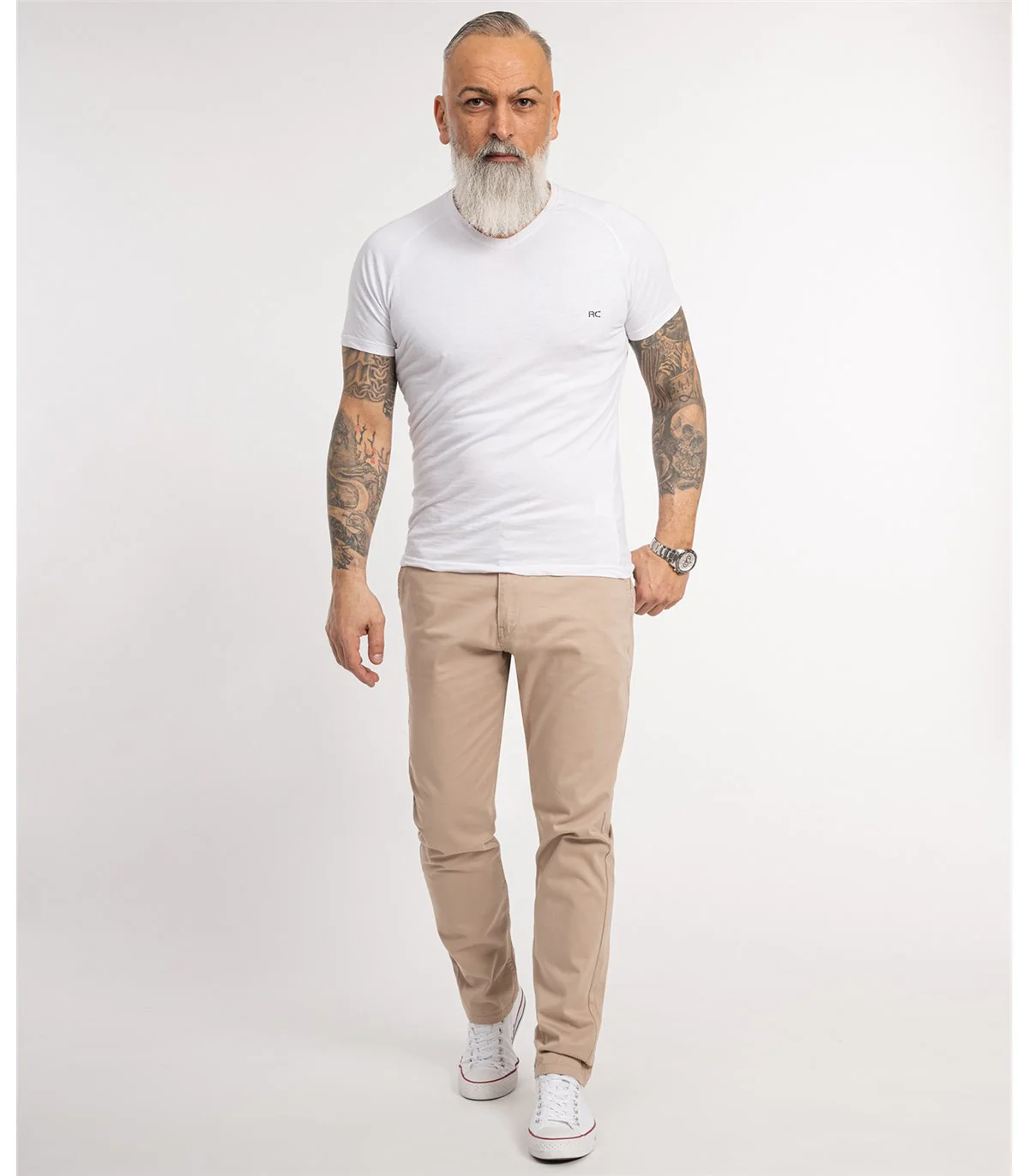 Indumentum Herren Chino Hose Regular Fit IR-506 - Image 10