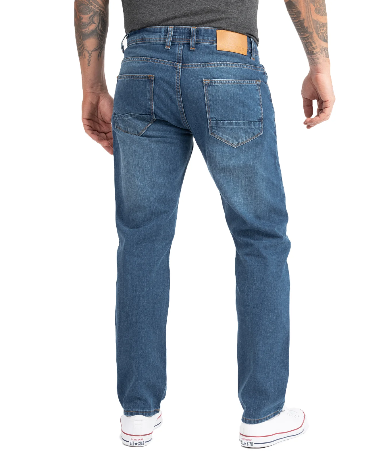 Indumentum Herren Jeans Comfort Fit Mittelblau IC-701 - Image 3