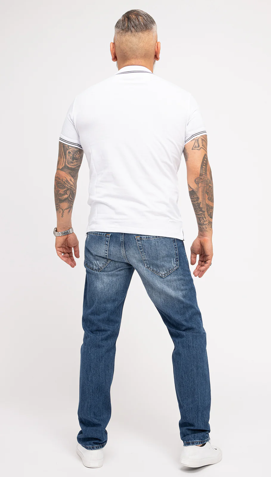 Indumentum Herren Jeans Regular Fit Blau IR-501 - Image 6