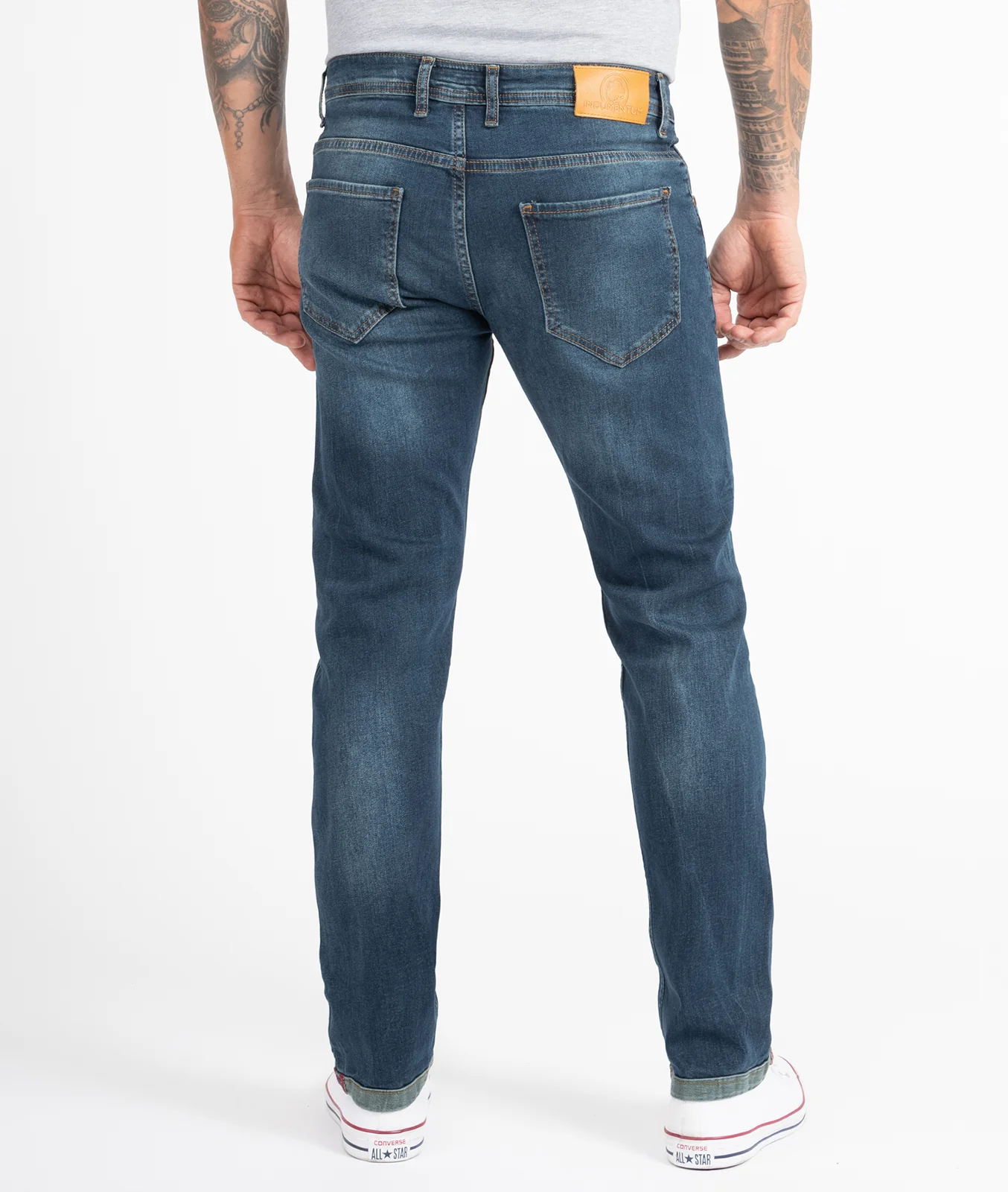 Indumentum Herren Jeans Regular Fit Blau IR-504 - Image 3