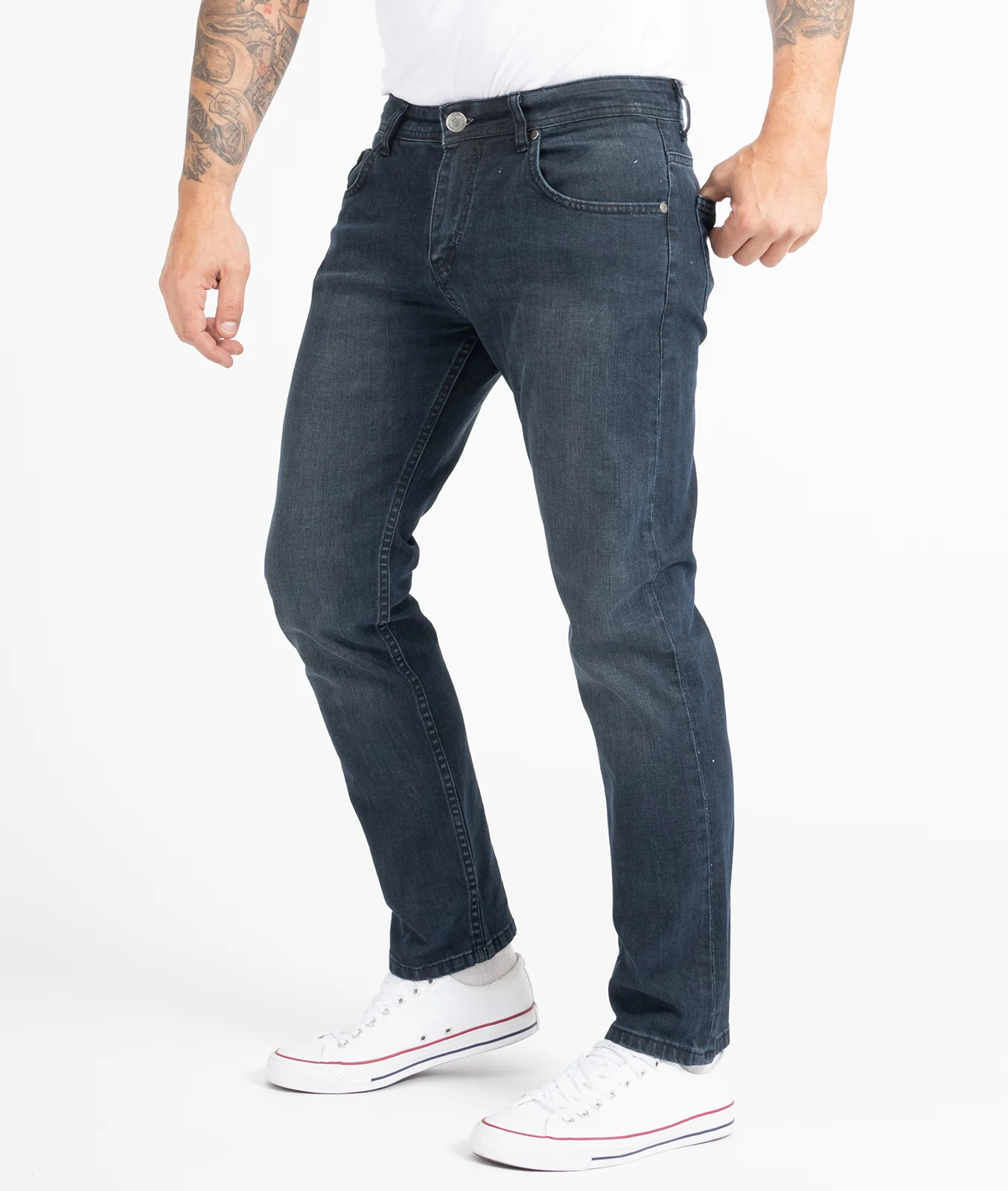 Indumentum Herren Jeans Regular Fit Blau IR-505 - Image 2