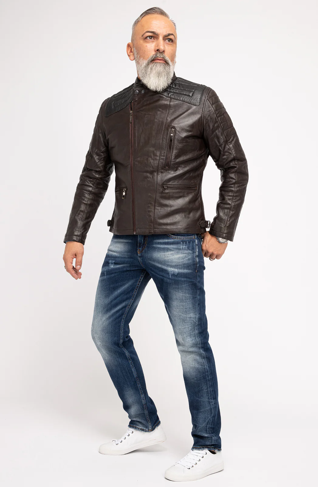 Indumentum Herren Jeans Regular Fit Dunkelblau IR-503 - Image 4