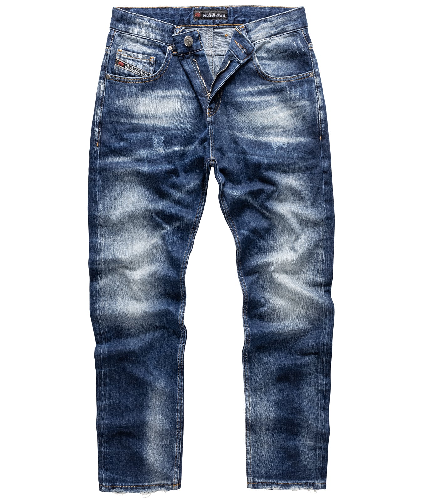 Indumentum Herren Jeans Regular Fit Dunkelblau IR-503 - Image 8
