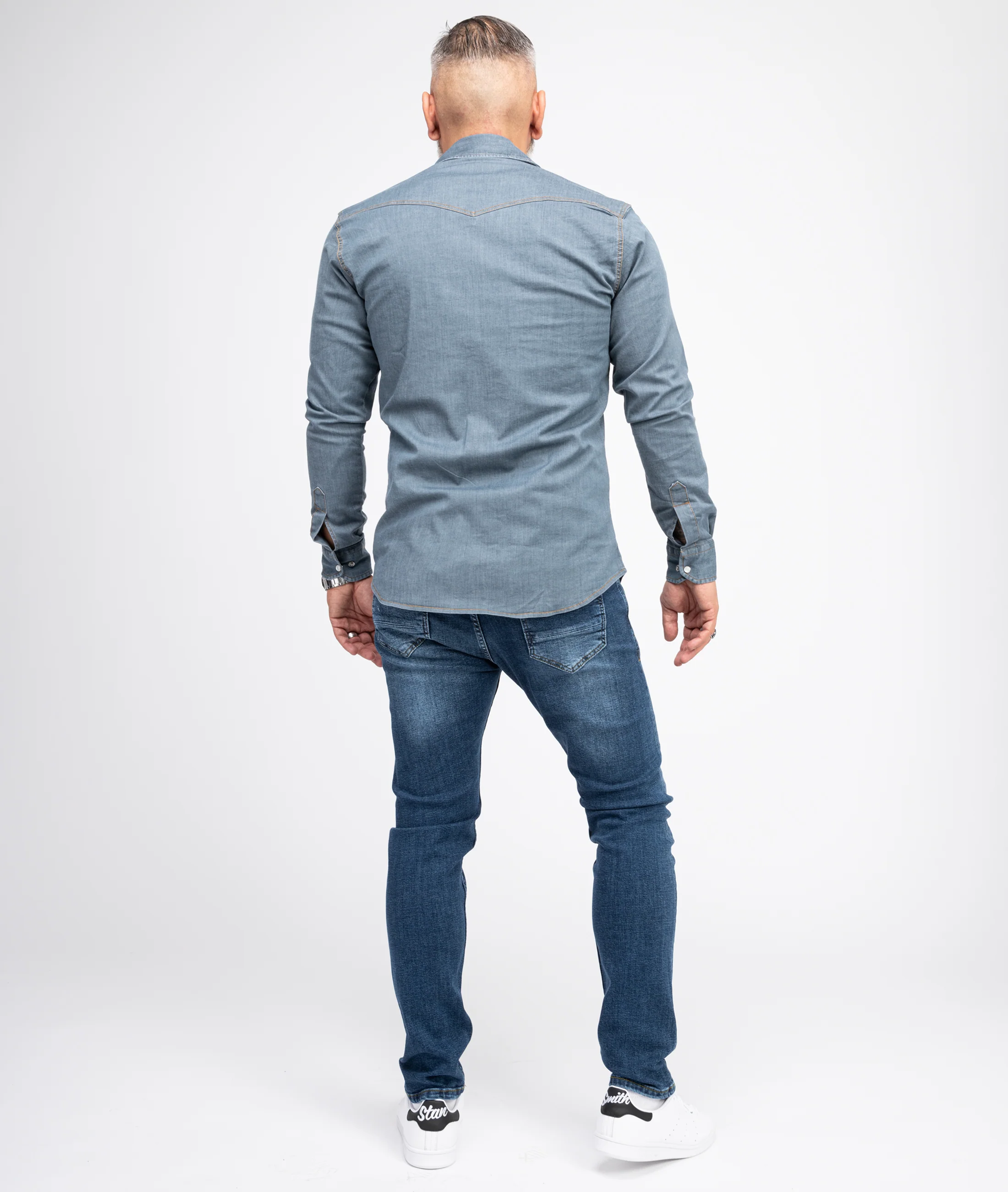 Indumentum Herren Jeans Slim Fit Blau IS-300 - Image 5