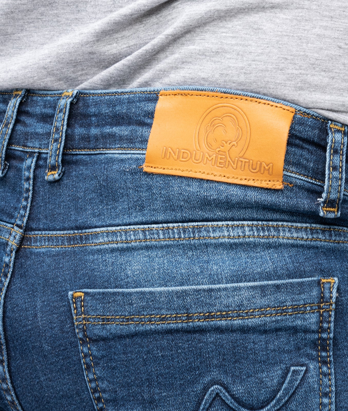 Indumentum Herren Jeans Slim Fit Blau IS-301 - Image 4