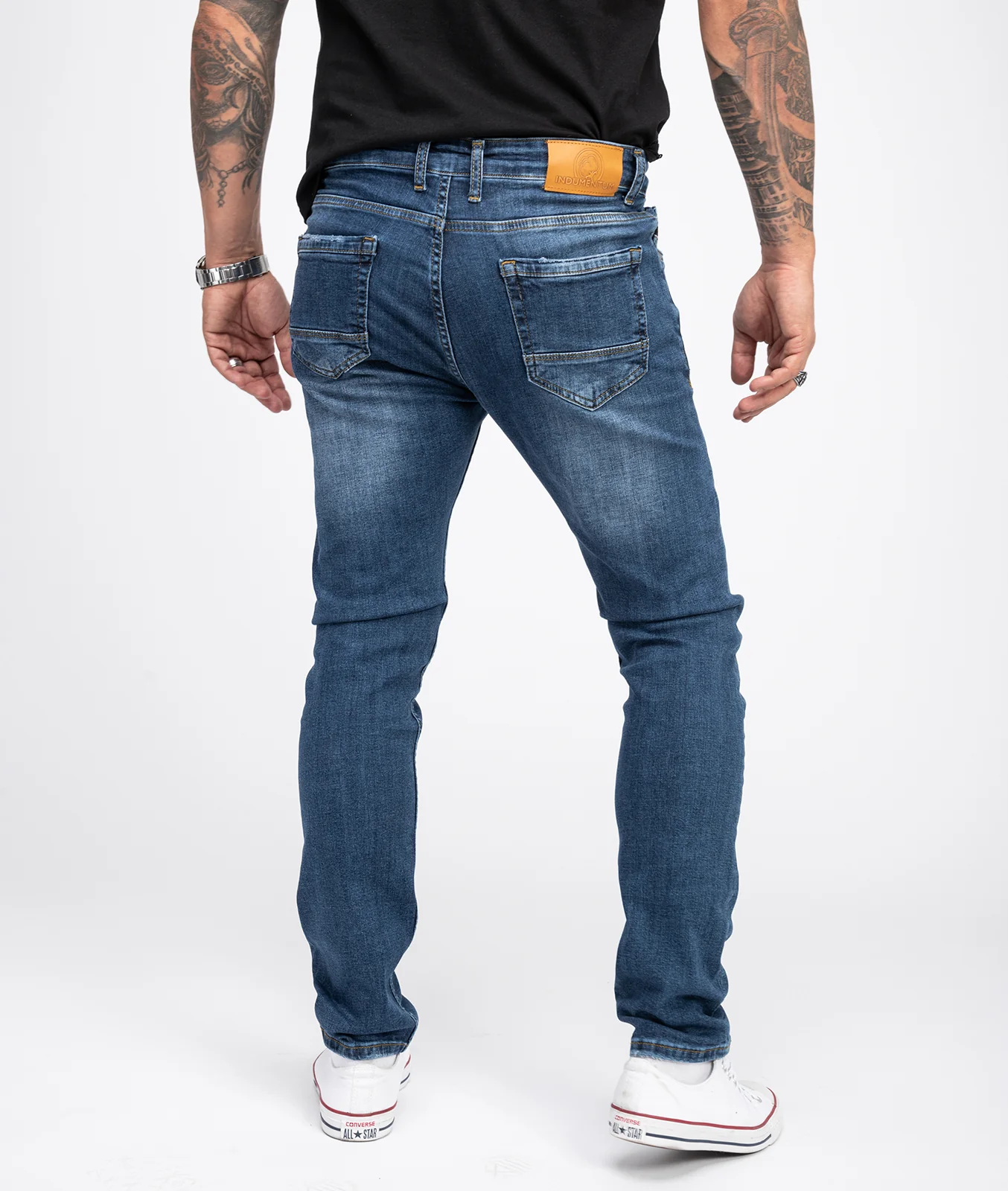 Indumentum Herren Jeans Slim Fit Blau IS-304 - Image 3