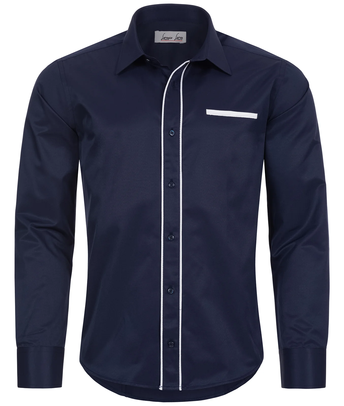 Lorenzo Loren Herren Businesshemd Kentkragen LL-202 - Image 13