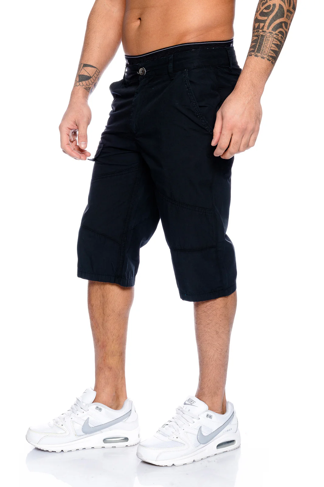 Lorenzo Loren Herren Cargo Shorts Bermuda LL-400 - Image 20