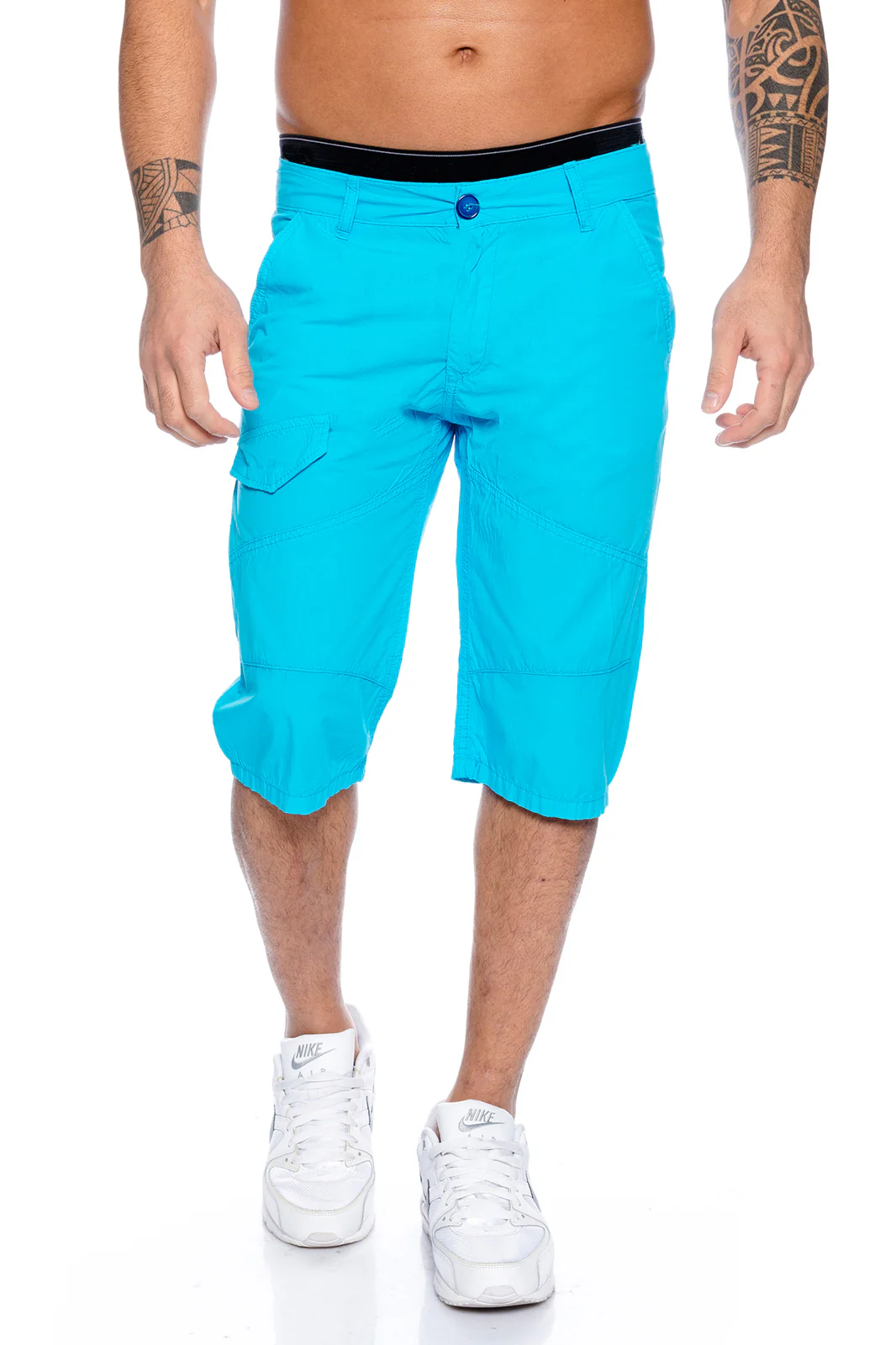 Lorenzo Loren Herren Cargo Shorts Bermuda LL-400 - Image 22