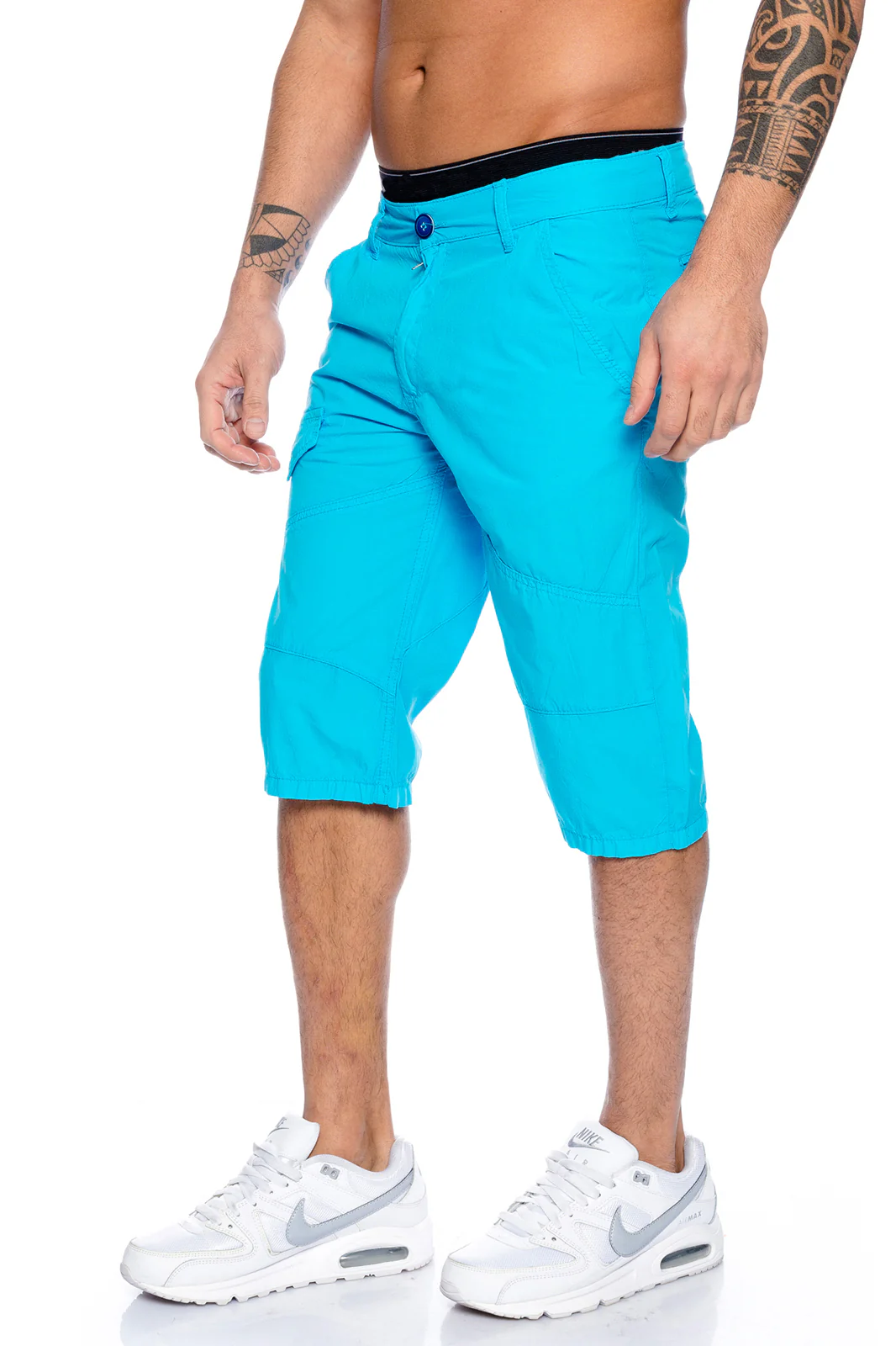 Lorenzo Loren Herren Cargo Shorts Bermuda LL-400 - Image 23