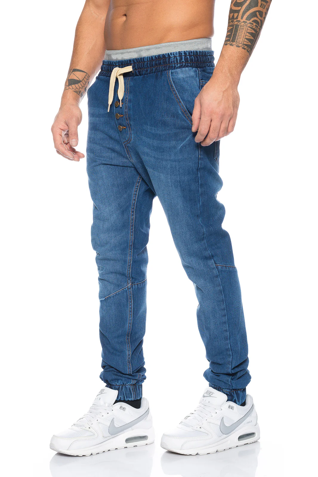 Lorenzo Loren Herren Cargohose Jeans LL-2522a - Image 2