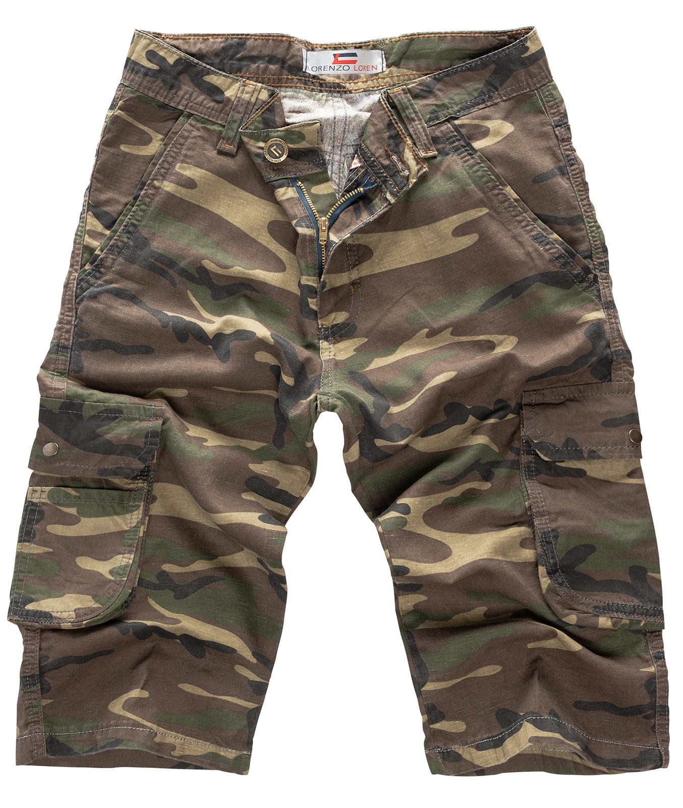 Lorenzo Loren Herren Cargoshorts Camouflage LL-391