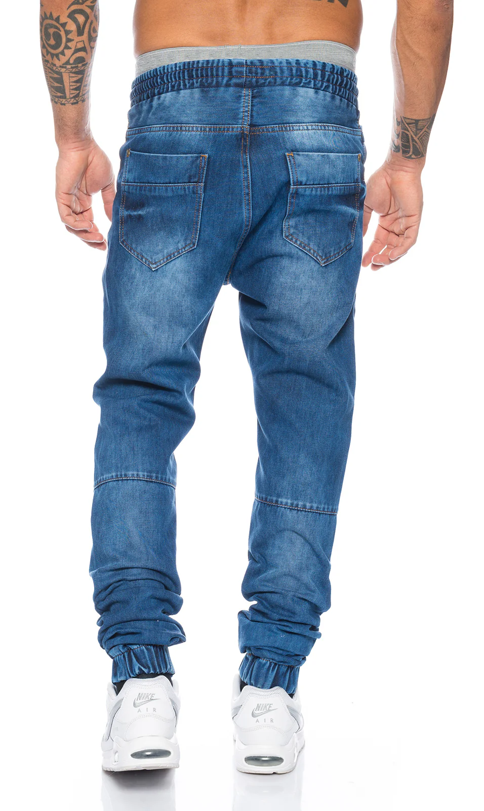 Lorenzo Loren Herren Hose Jogging-Style Blau LL-2523 - Image 3