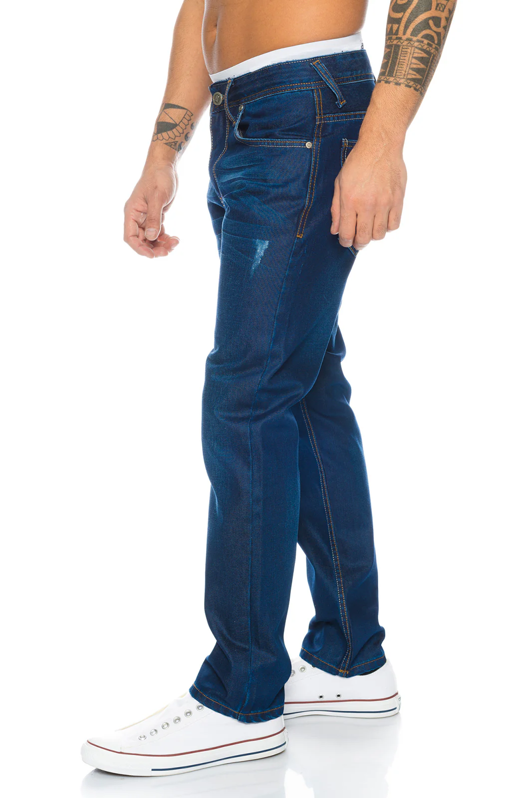 Lorenzo Loren Herren Jeans Regular Fit Blau LL-314 - Image 2