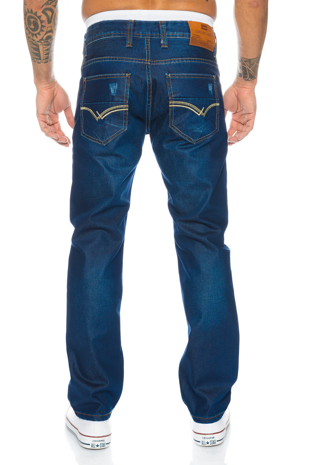 Lorenzo Loren Herren Jeans Regular Fit Blau LL-314 - Image 3
