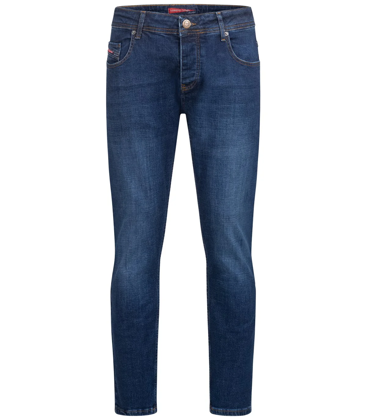 Lorenzo Loren Herren Jeans Regular Fit Blau LL-4008 - Image 5