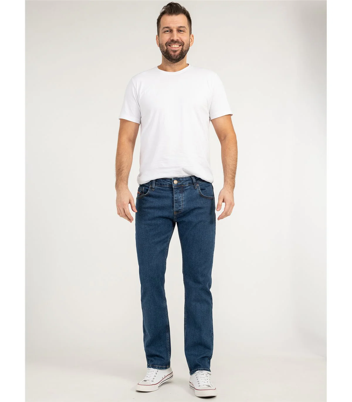 Lorenzo Loren Herren Jeans Regular Fit Blau LL-4009 - Image 4