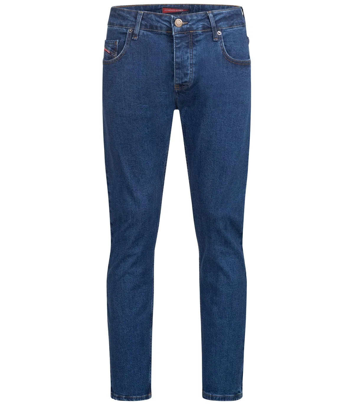 Lorenzo Loren Herren Jeans Regular Fit Blau LL-4009 - Image 5