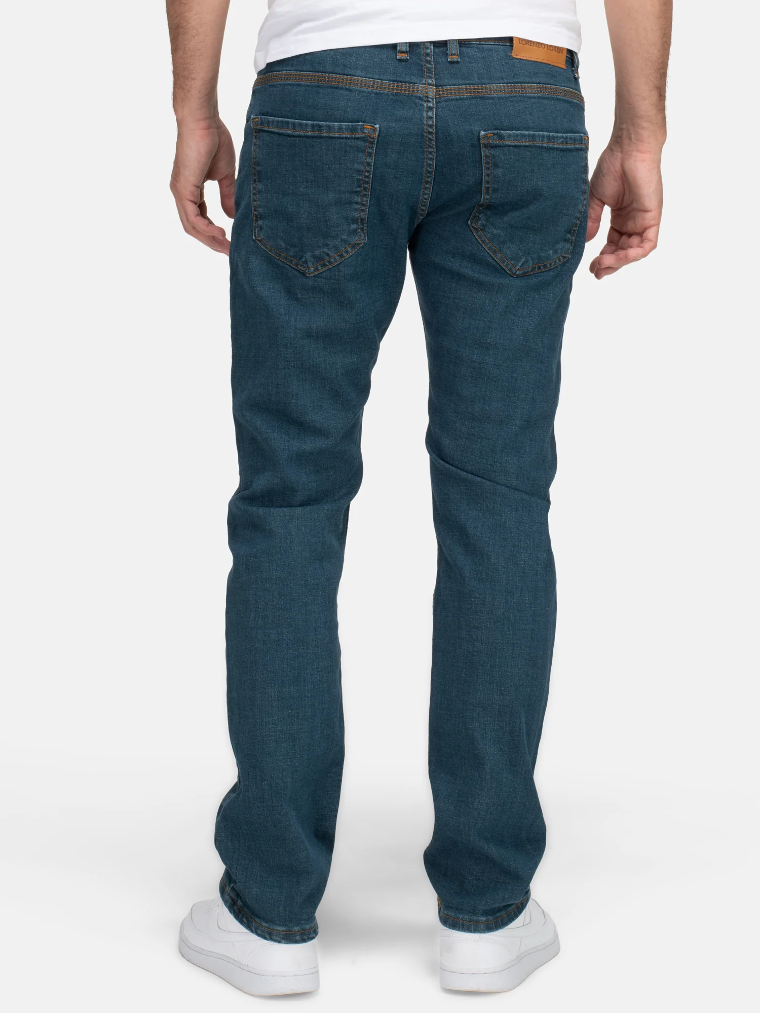 Lorenzo Loren Herren Jeans Regular Fit Blau LL-4015 - Image 3