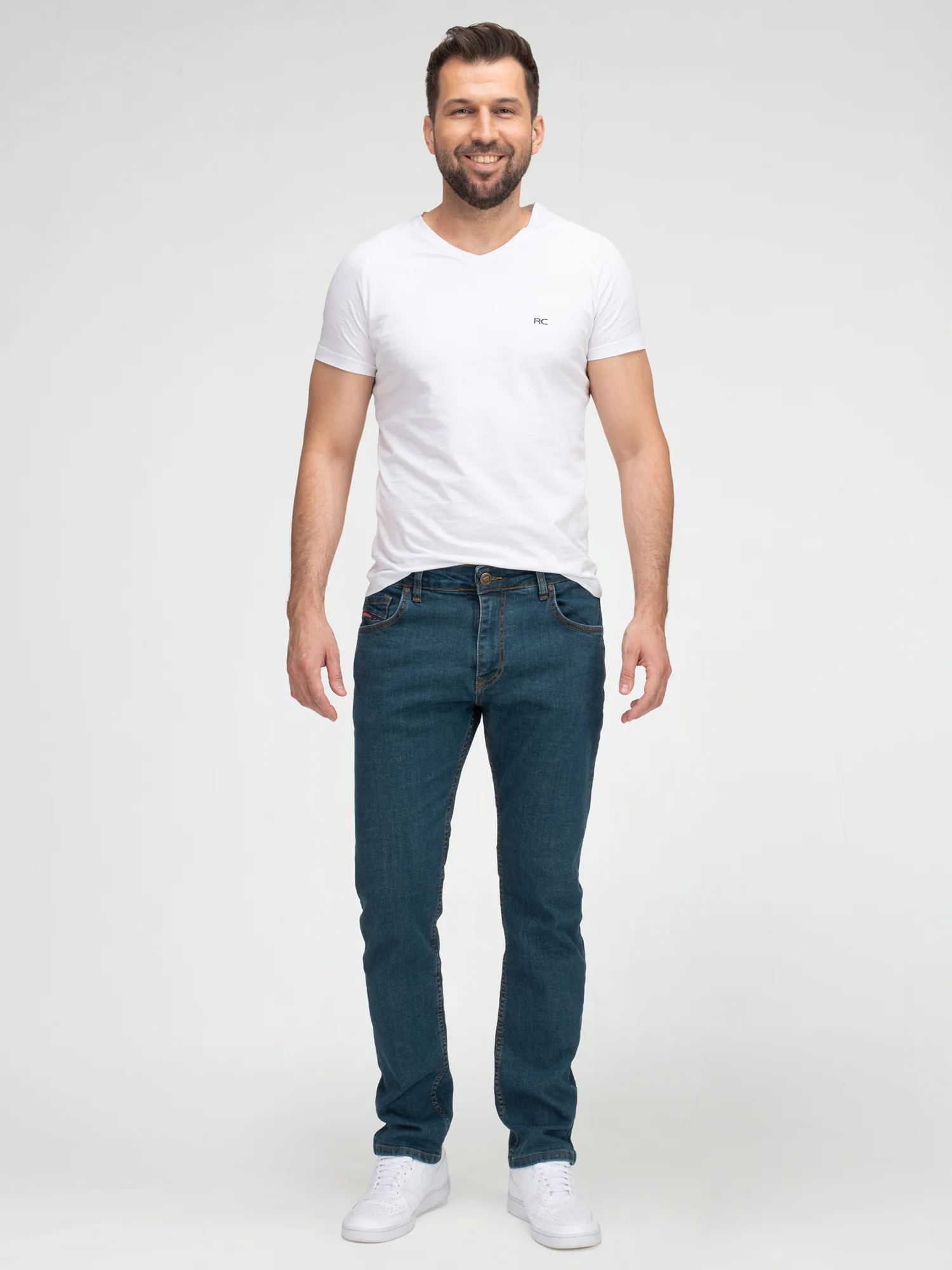 Lorenzo Loren Herren Jeans Regular Fit Blau LL-4015 - Image 4