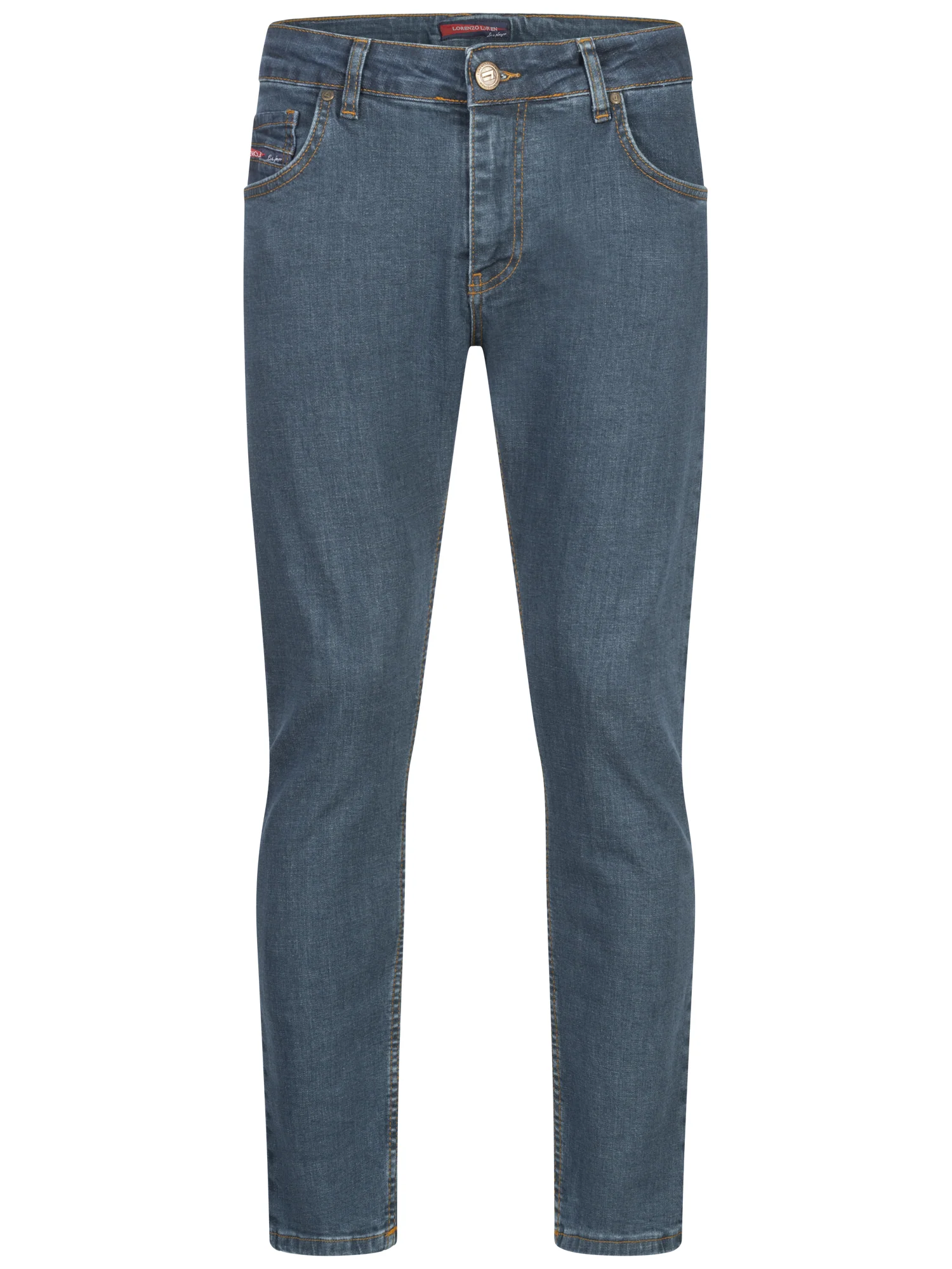 Lorenzo Loren Herren Jeans Regular Fit Blau LL-4015 - Image 5