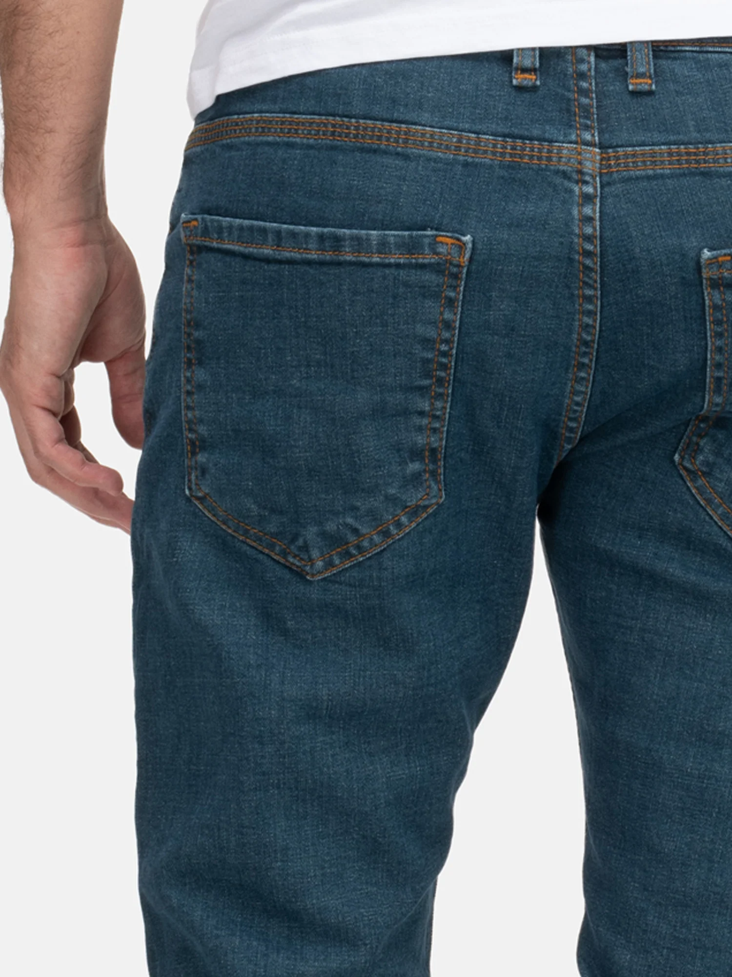Lorenzo Loren Herren Jeans Regular Fit Blau LL-4015 - Image 6