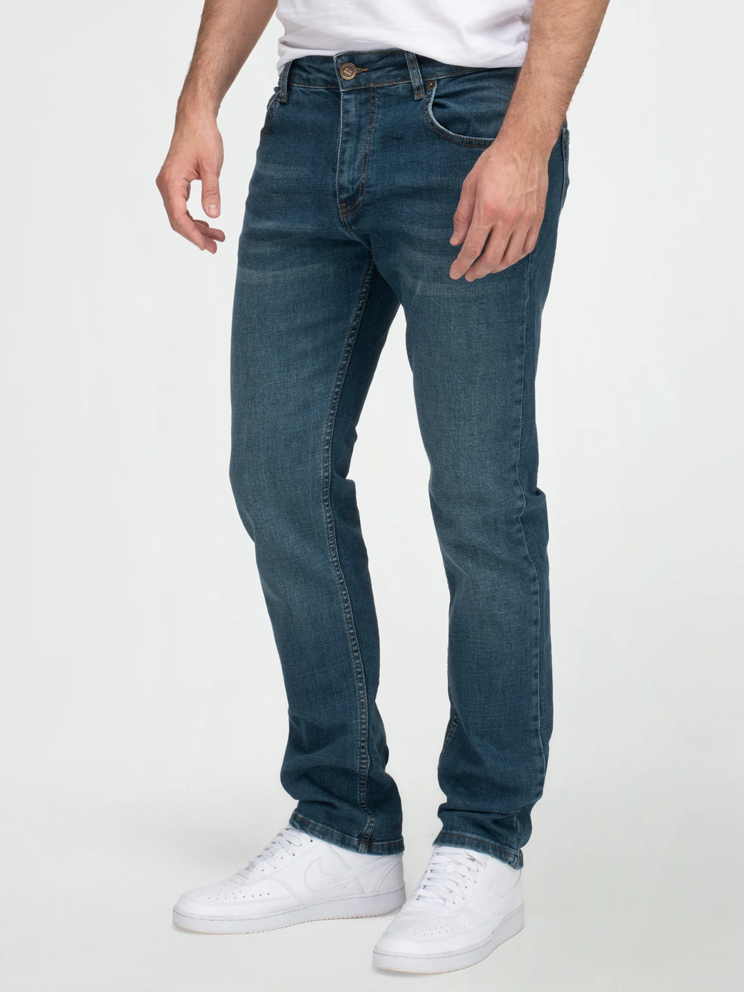 Lorenzo Loren Herren Jeans Regular Fit Blau LL-4016 - Image 2